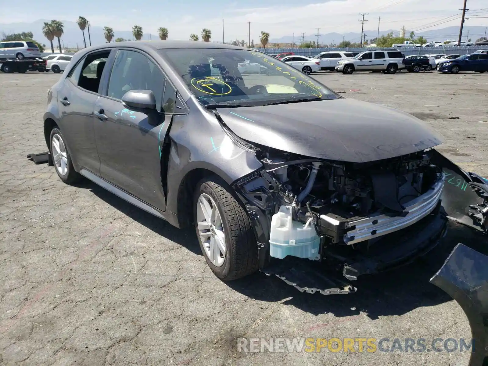 1 Photograph of a damaged car JTND4MBE4M3107090 TOYOTA COROLLA 2021