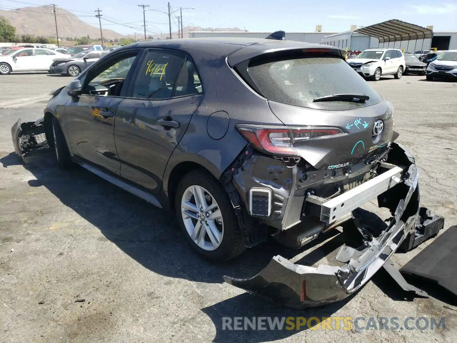 3 Photograph of a damaged car JTND4MBE4M3107090 TOYOTA COROLLA 2021