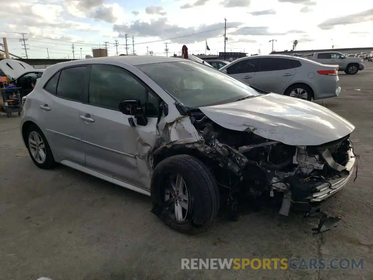 1 Photograph of a damaged car JTND4MBE4M3107302 TOYOTA COROLLA 2021