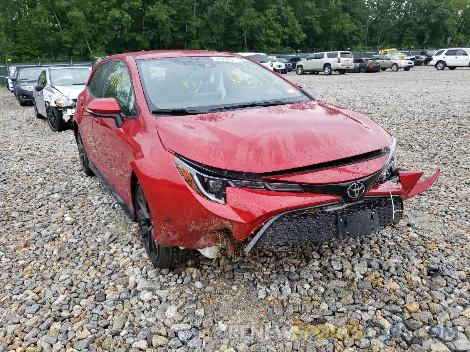 1 Photograph of a damaged car JTND4MBE4M3107607 TOYOTA COROLLA 2021