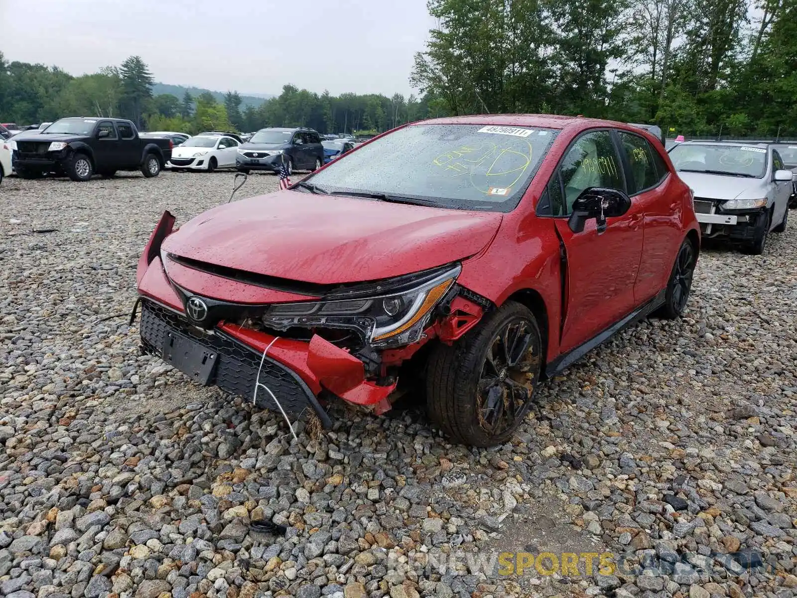 2 Photograph of a damaged car JTND4MBE4M3107607 TOYOTA COROLLA 2021