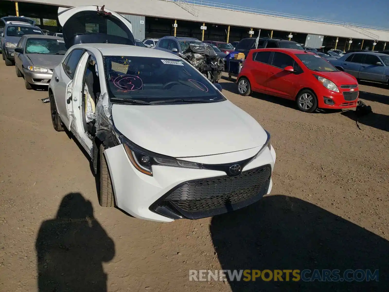 1 Photograph of a damaged car JTND4MBE4M3108191 TOYOTA COROLLA 2021