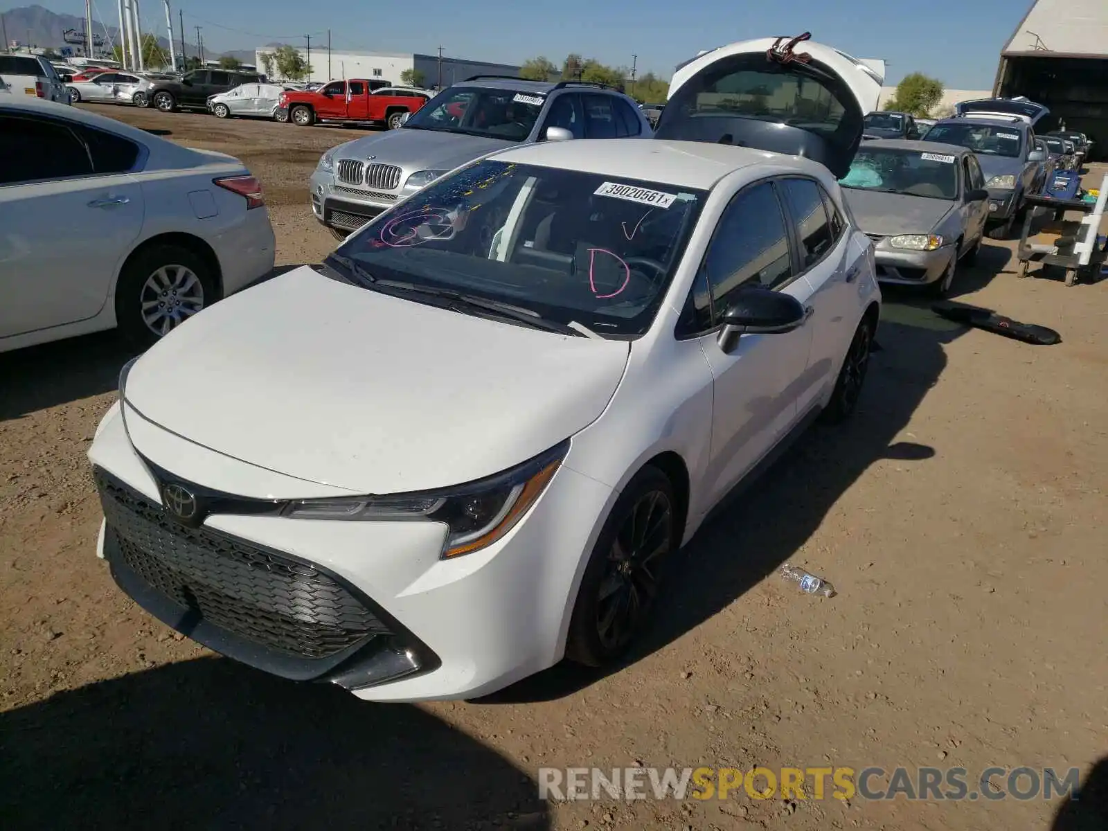 2 Photograph of a damaged car JTND4MBE4M3108191 TOYOTA COROLLA 2021