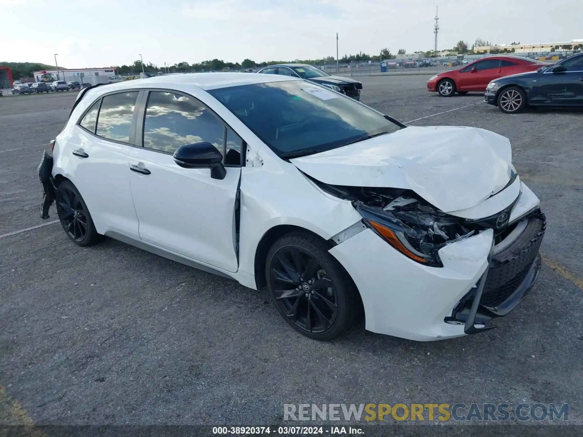 1 Photograph of a damaged car JTND4MBE4M3133432 TOYOTA COROLLA 2021