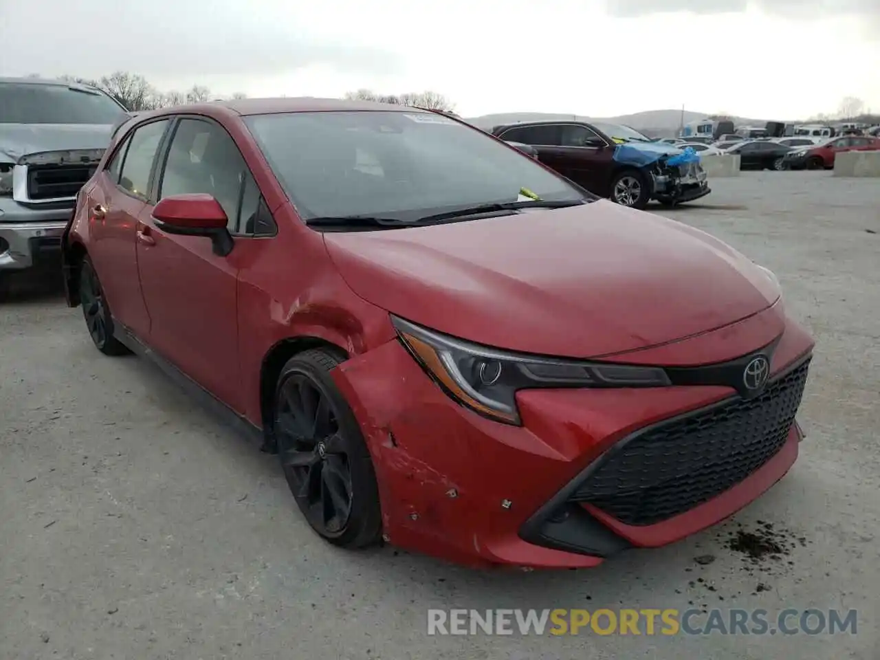 1 Photograph of a damaged car JTND4MBE5M3107910 TOYOTA COROLLA 2021