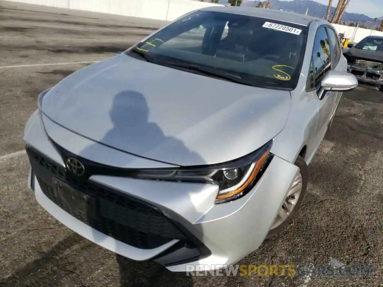 2 Photograph of a damaged car JTND4MBE5M3119412 TOYOTA COROLLA 2021