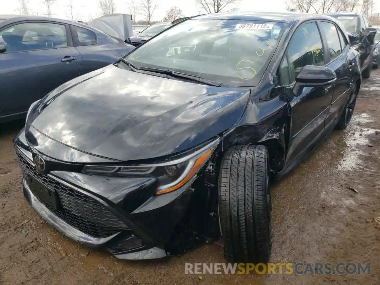 2 Photograph of a damaged car JTND4MBE5M3122987 TOYOTA COROLLA 2021