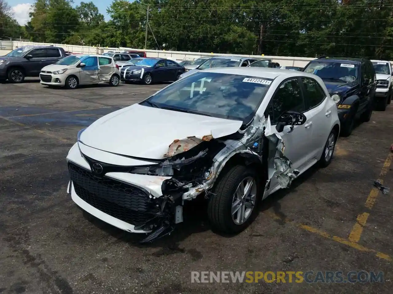 2 Photograph of a damaged car JTND4MBE5M3129048 TOYOTA COROLLA 2021