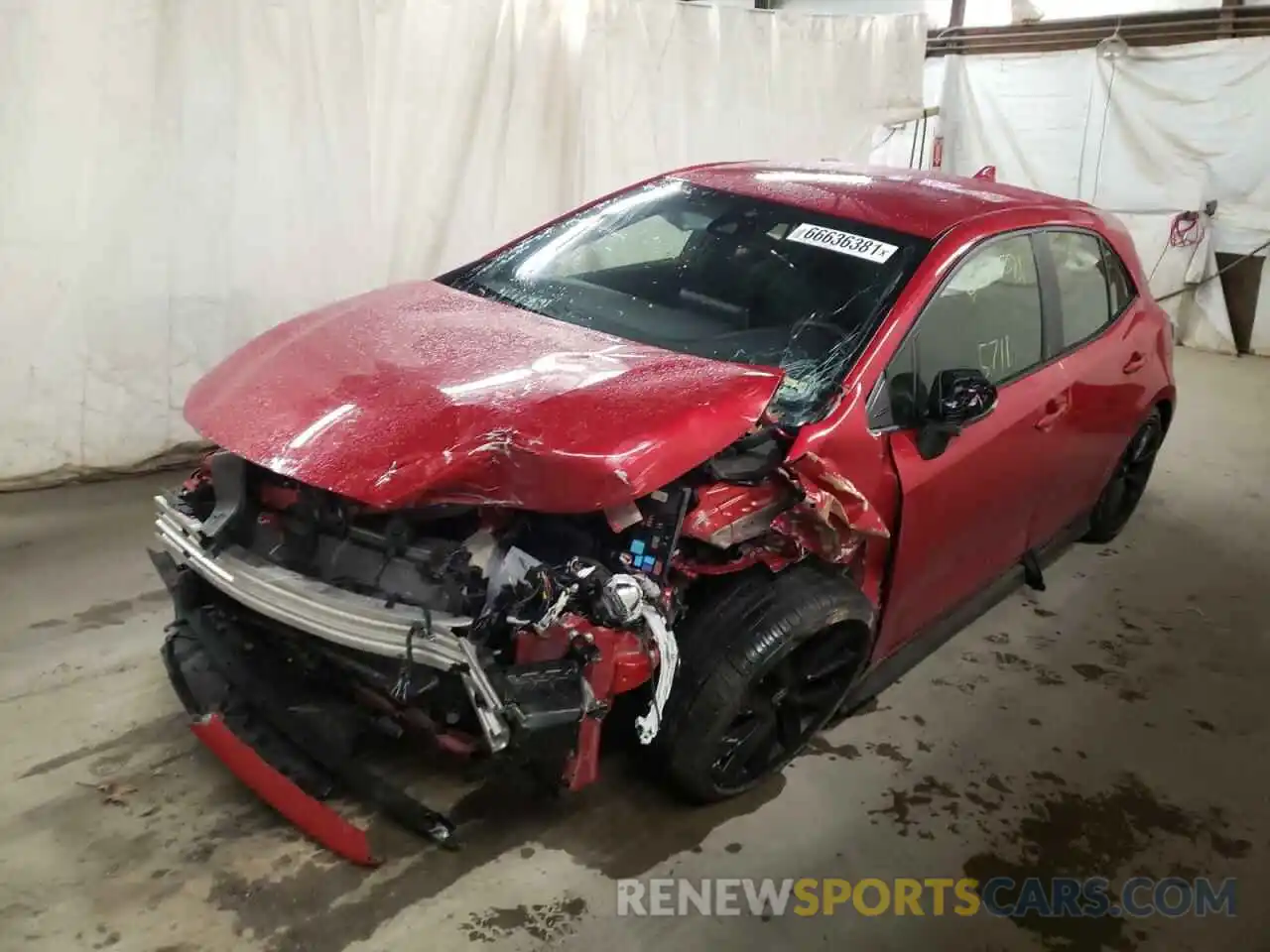 2 Photograph of a damaged car JTND4MBE6M3105700 TOYOTA COROLLA 2021