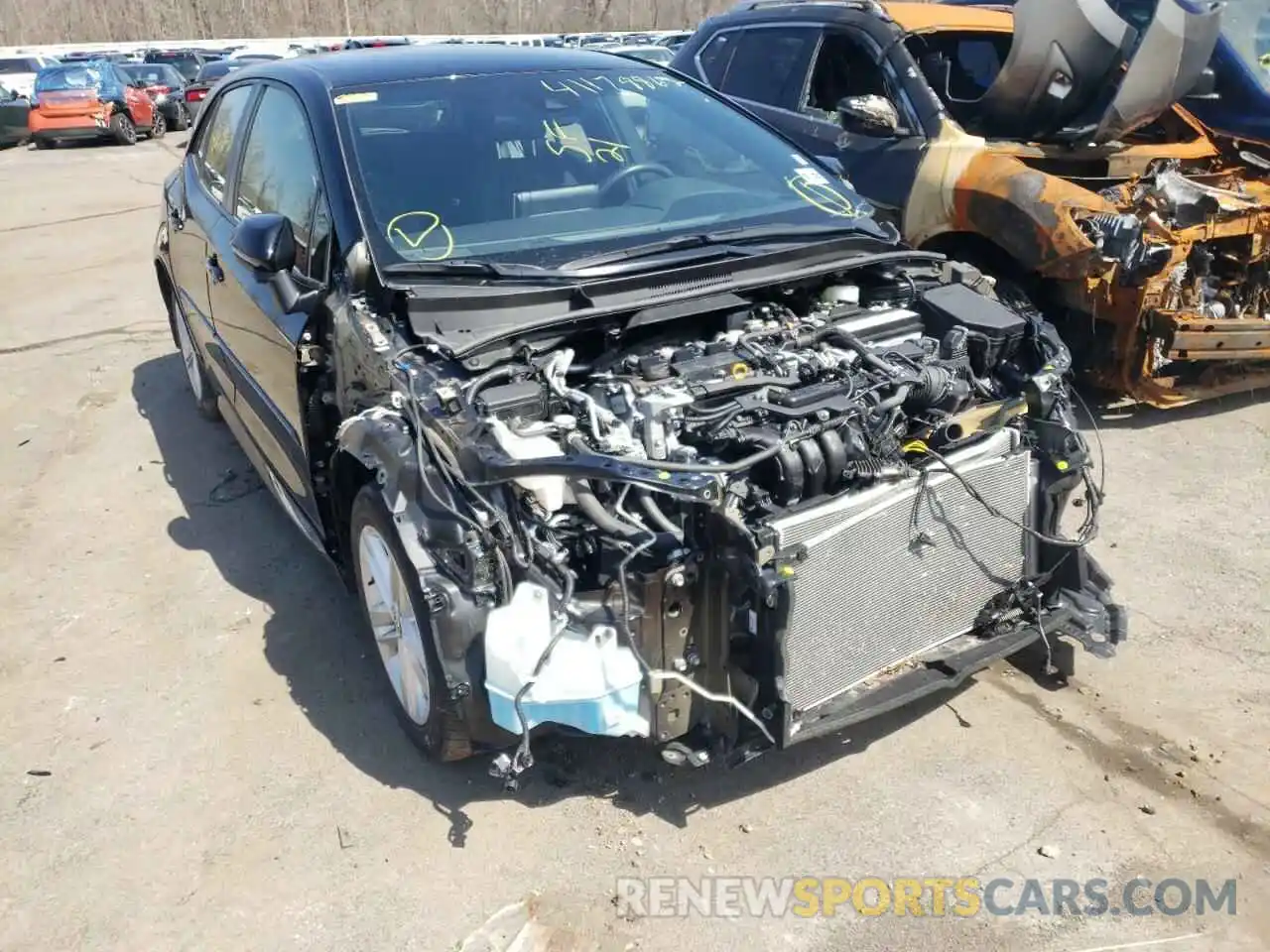 1 Photograph of a damaged car JTND4MBE6M3106927 TOYOTA COROLLA 2021