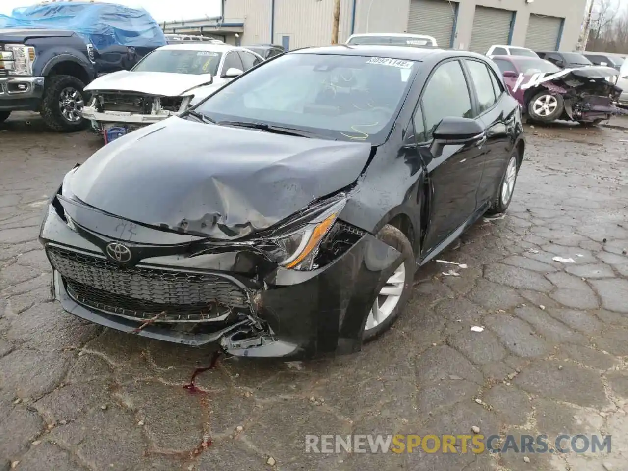 2 Photograph of a damaged car JTND4MBE6M3117443 TOYOTA COROLLA 2021