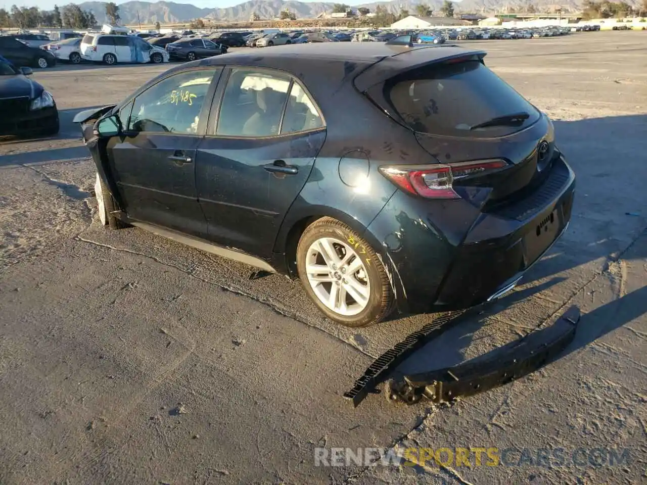 3 Photograph of a damaged car JTND4MBE6M3128572 TOYOTA COROLLA 2021