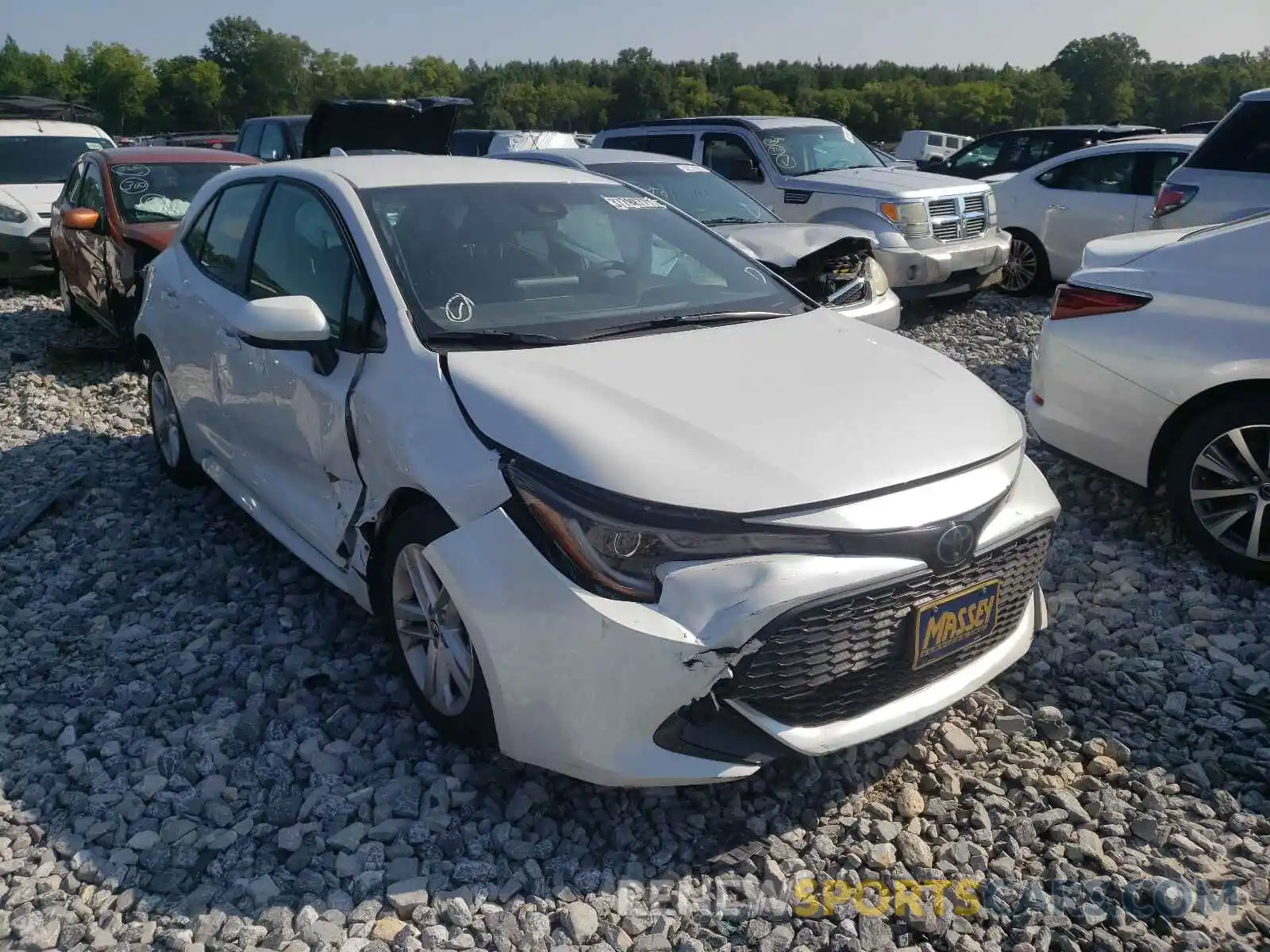 1 Photograph of a damaged car JTND4MBE7M3107472 TOYOTA COROLLA 2021