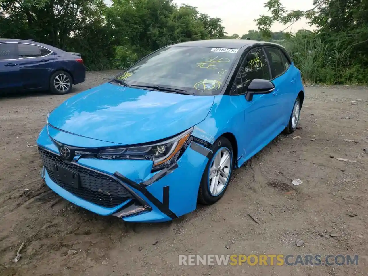 2 Photograph of a damaged car JTND4MBE7M3127396 TOYOTA COROLLA 2021