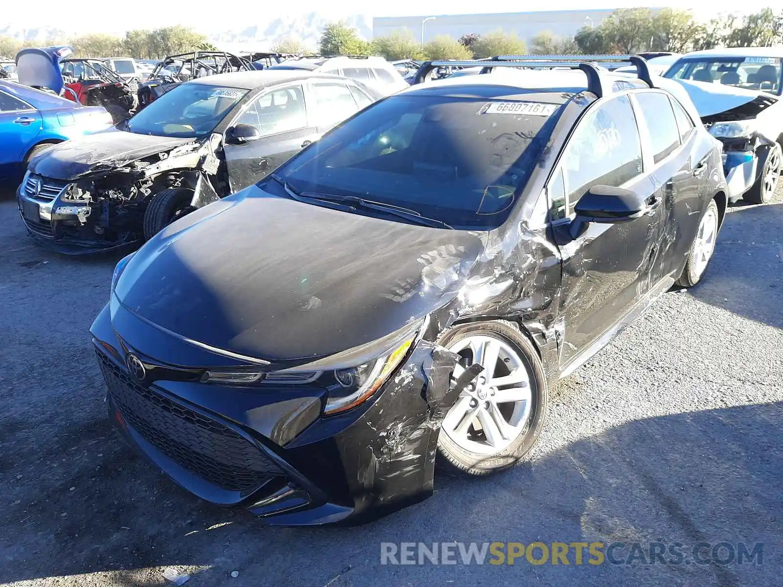 2 Photograph of a damaged car JTND4MBE7M3127589 TOYOTA COROLLA 2021