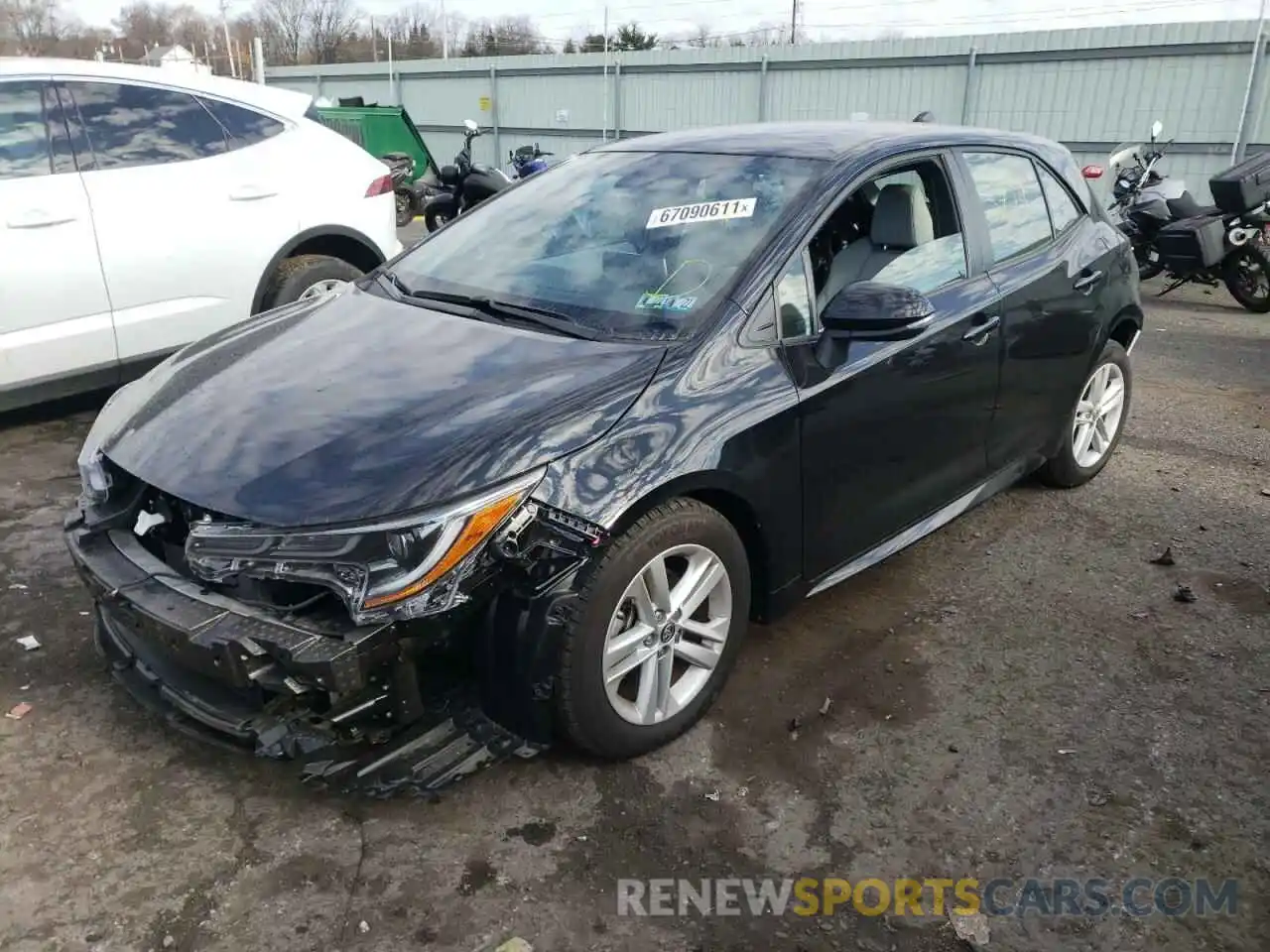 2 Photograph of a damaged car JTND4MBE7M3129942 TOYOTA COROLLA 2021