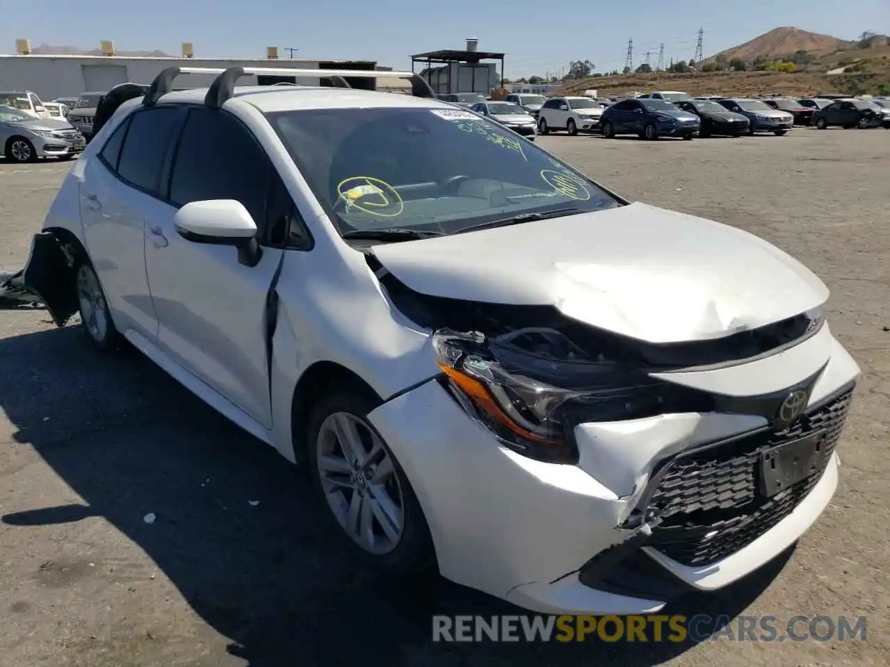 1 Photograph of a damaged car JTND4MBE8M3105830 TOYOTA COROLLA 2021