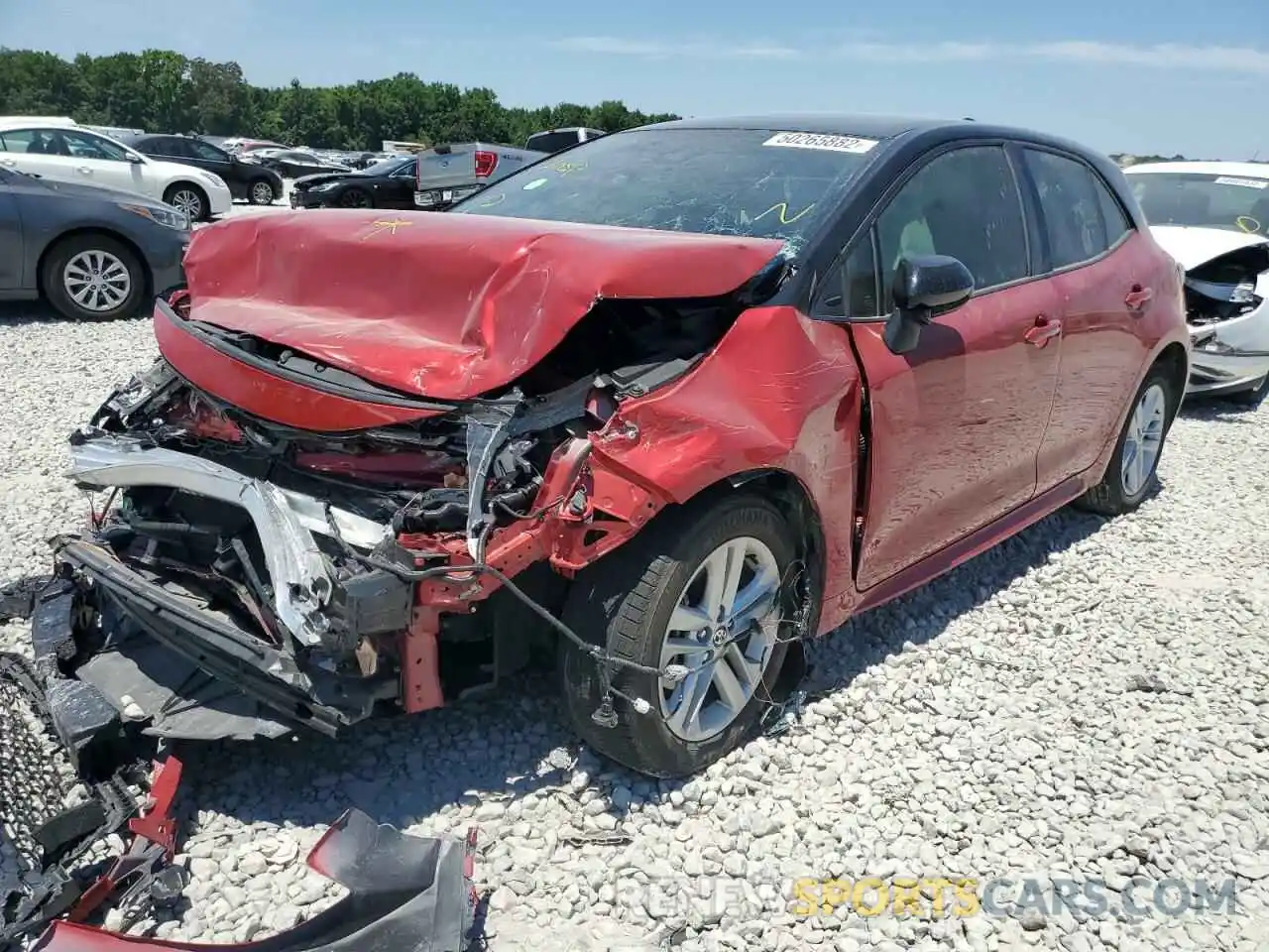 2 Photograph of a damaged car JTND4MBE8M3123292 TOYOTA COROLLA 2021