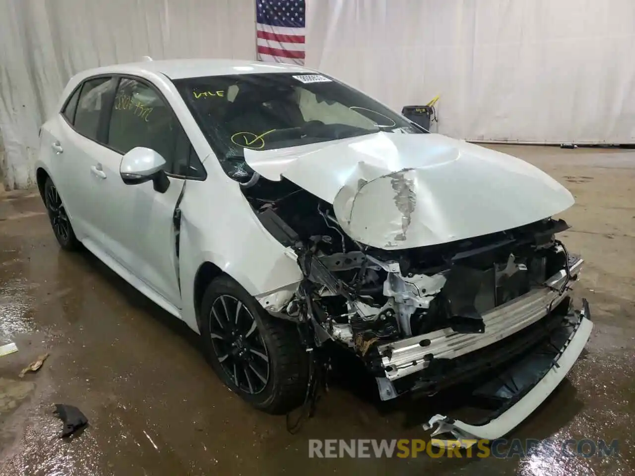 1 Photograph of a damaged car JTND4MBE8M3138083 TOYOTA COROLLA 2021