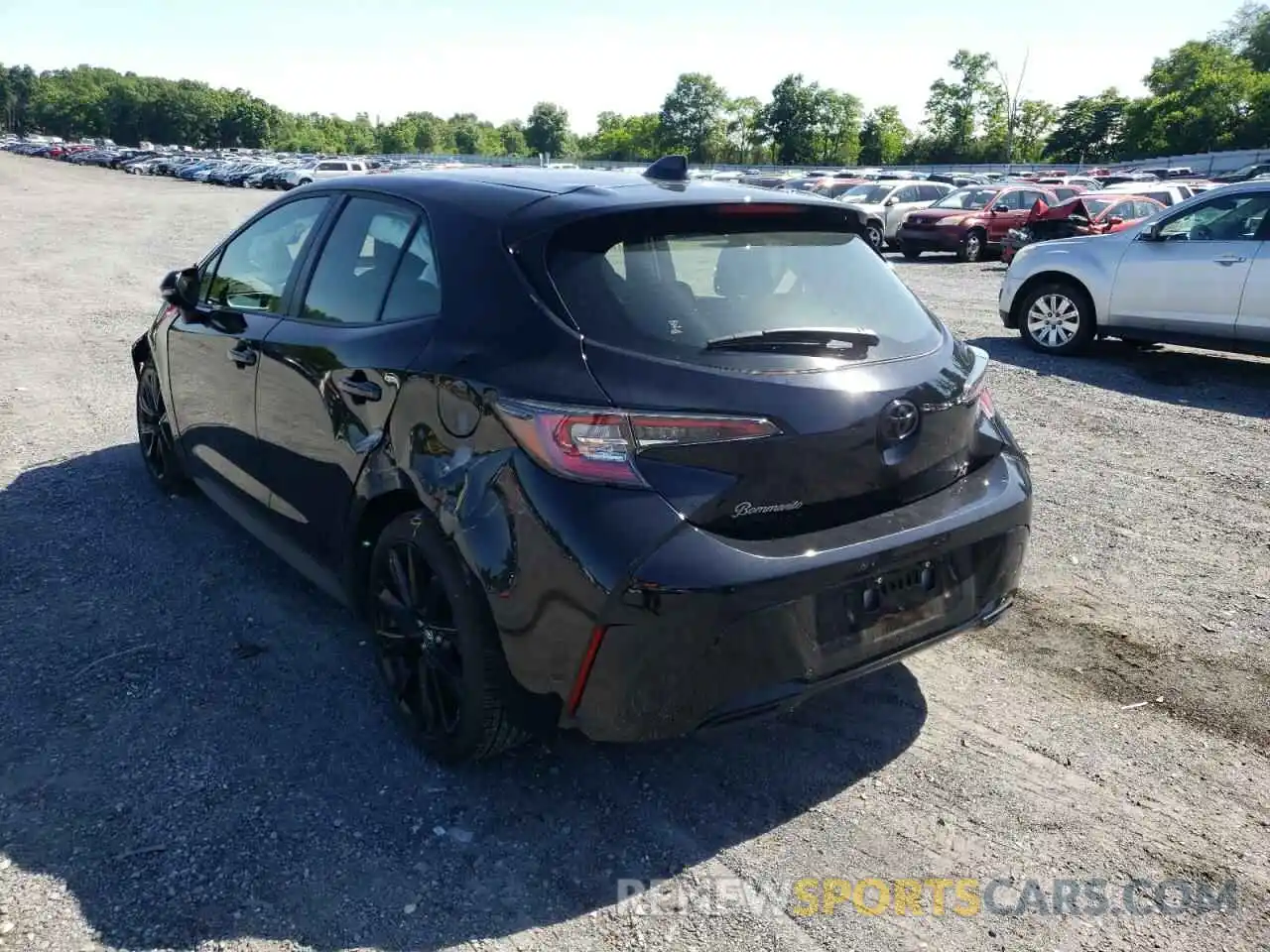 3 Photograph of a damaged car JTND4MBE8M3139640 TOYOTA COROLLA 2021