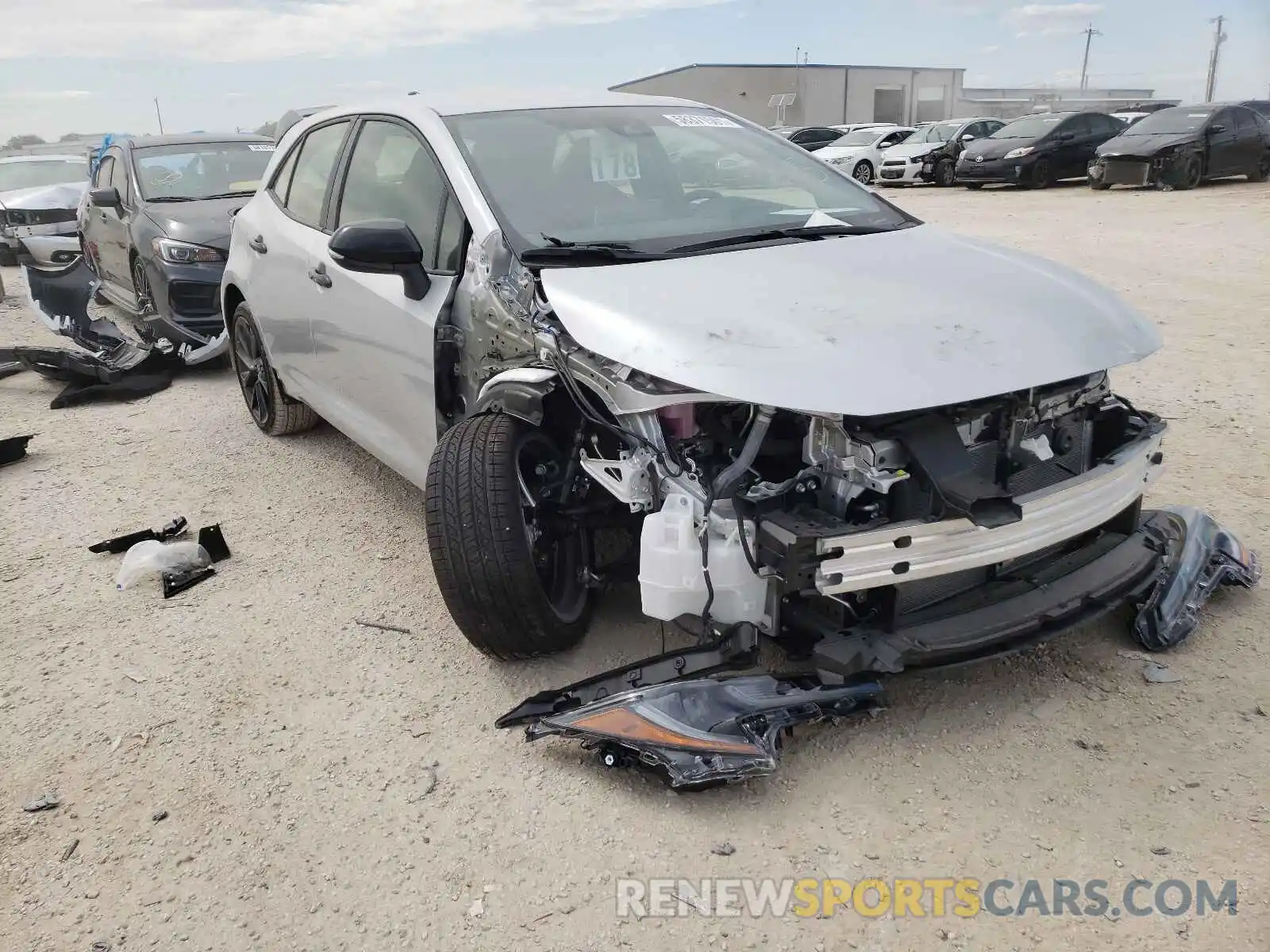 1 Photograph of a damaged car JTND4MBE8M3146006 TOYOTA COROLLA 2021