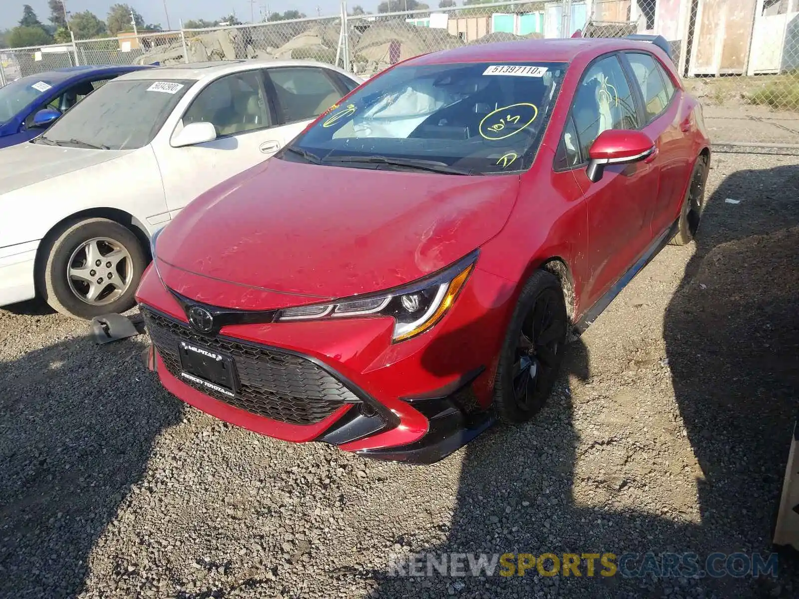 2 Photograph of a damaged car JTND4MBE9M3105738 TOYOTA COROLLA 2021