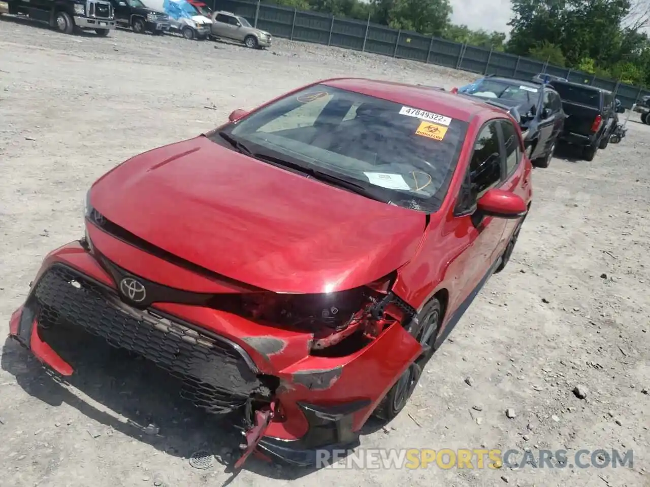 2 Photograph of a damaged car JTND4MBE9M3106808 TOYOTA COROLLA 2021