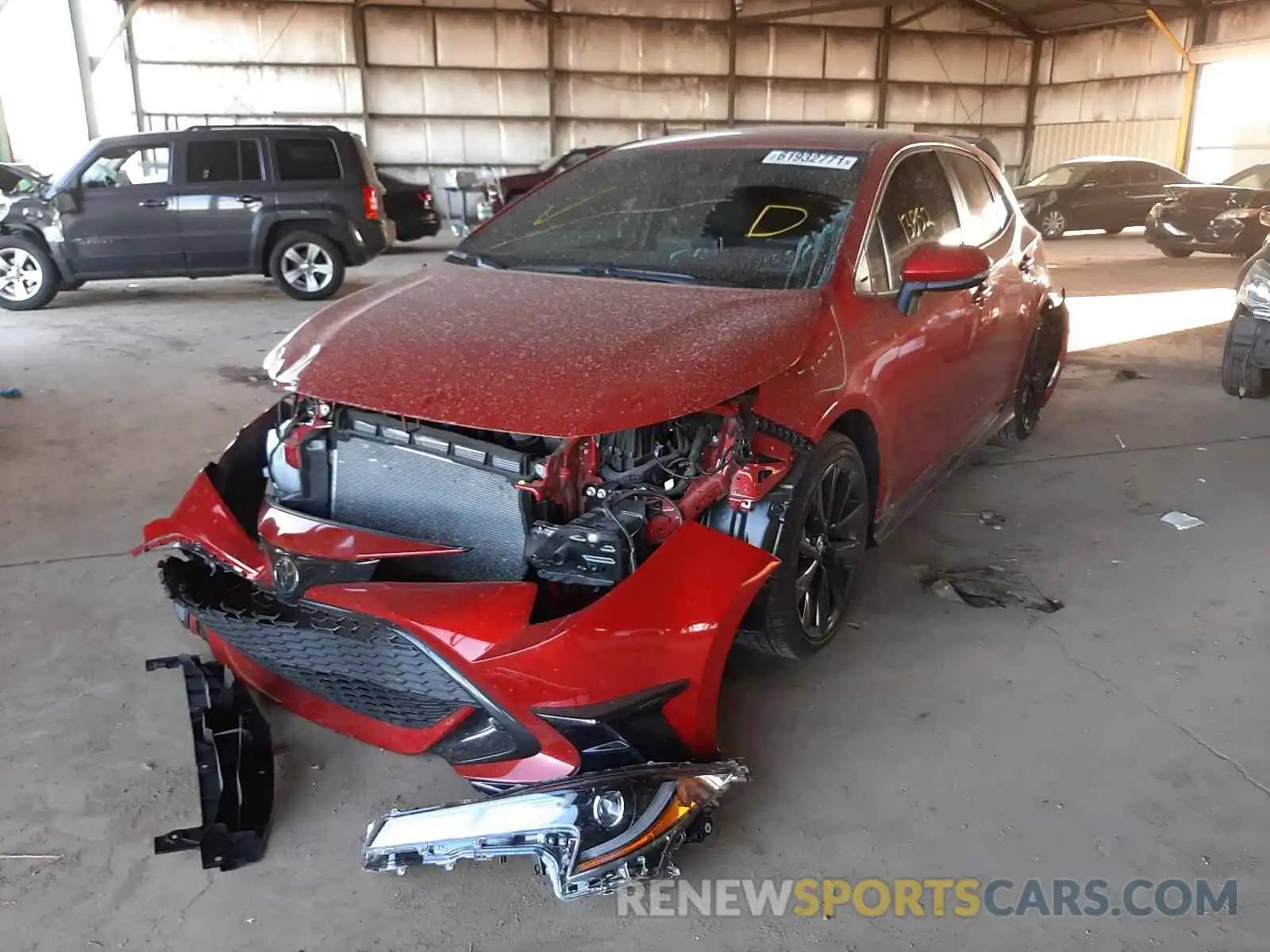 2 Photograph of a damaged car JTND4MBE9M3109630 TOYOTA COROLLA 2021