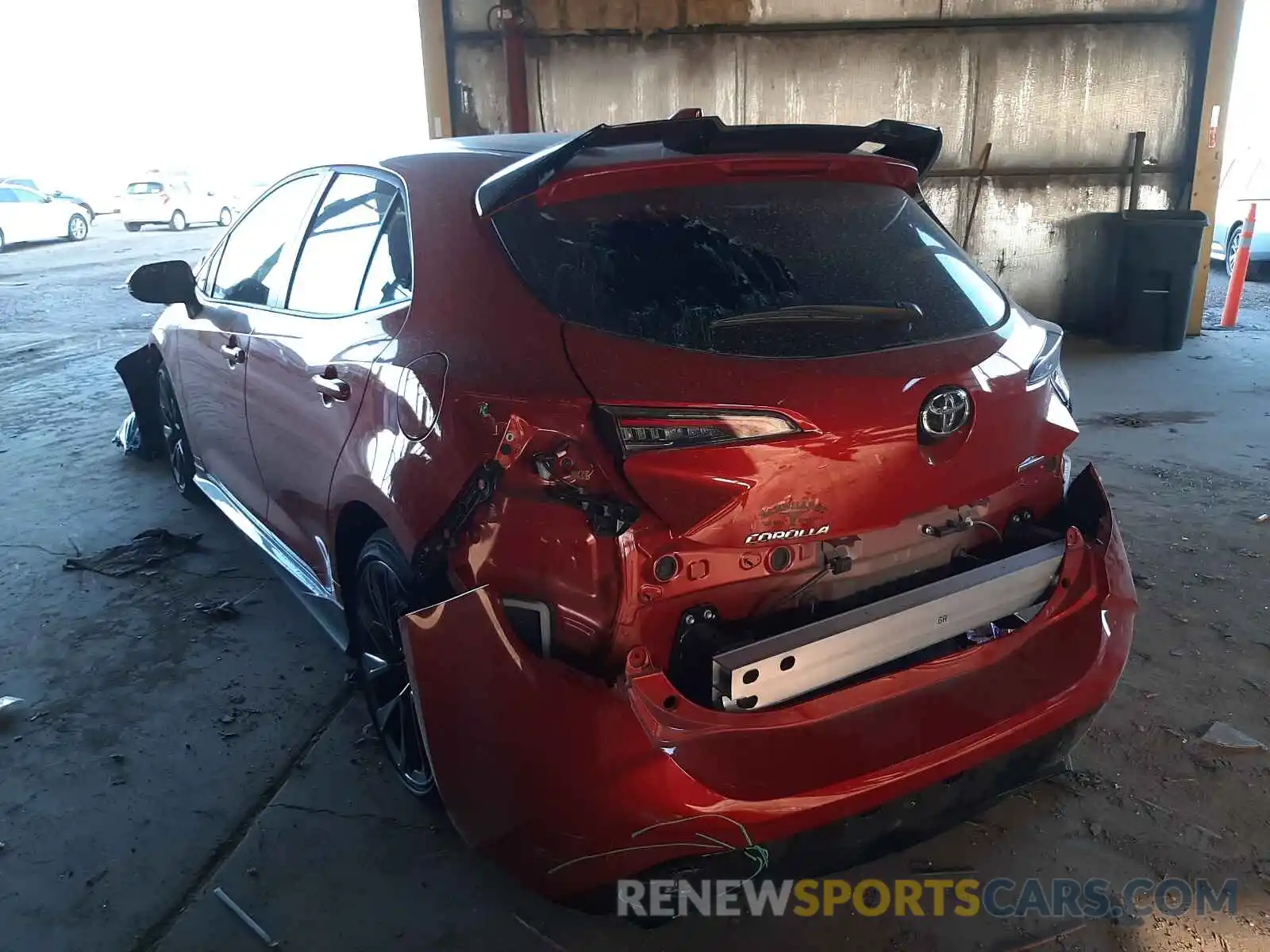 3 Photograph of a damaged car JTND4MBE9M3109630 TOYOTA COROLLA 2021