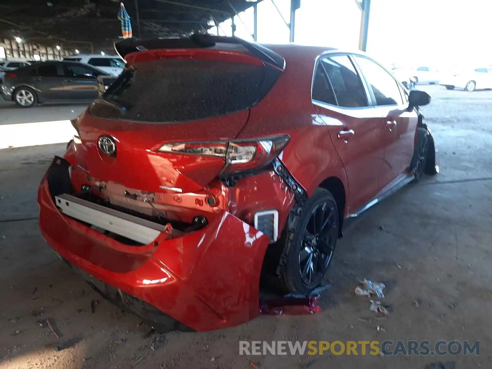 4 Photograph of a damaged car JTND4MBE9M3109630 TOYOTA COROLLA 2021