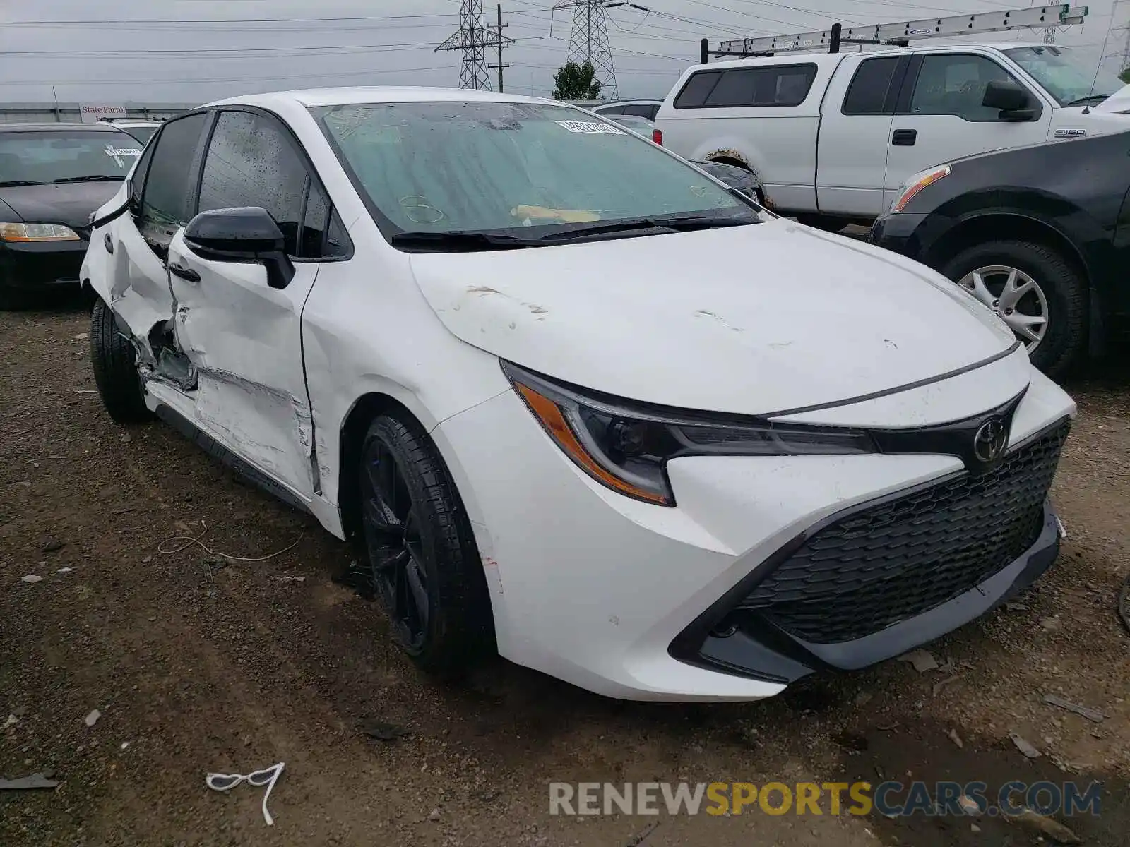 1 Photograph of a damaged car JTND4MBE9M3110518 TOYOTA COROLLA 2021