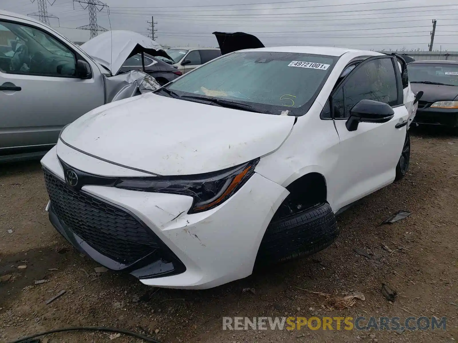 2 Photograph of a damaged car JTND4MBE9M3110518 TOYOTA COROLLA 2021