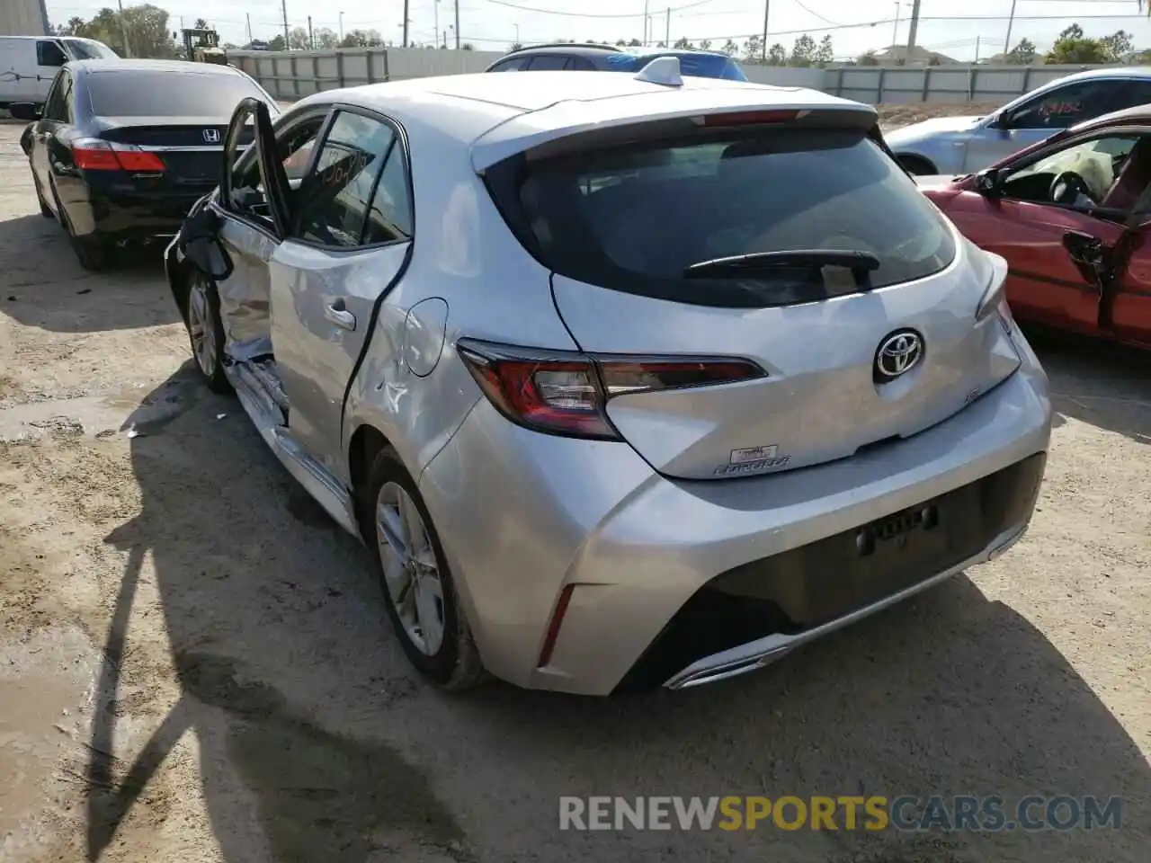 3 Photograph of a damaged car JTND4MBE9M3114648 TOYOTA COROLLA 2021