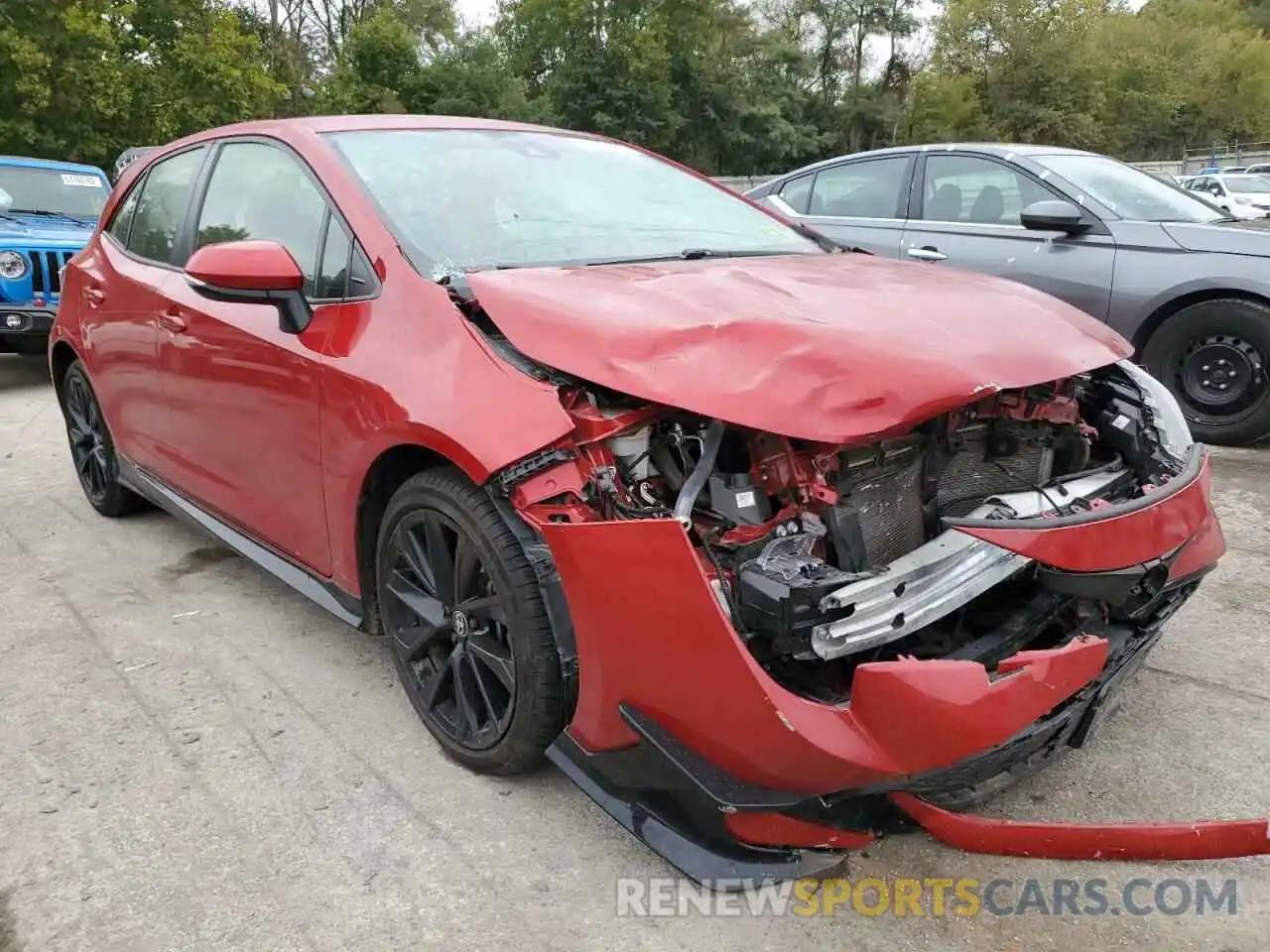 1 Photograph of a damaged car JTND4MBE9M3114701 TOYOTA COROLLA 2021