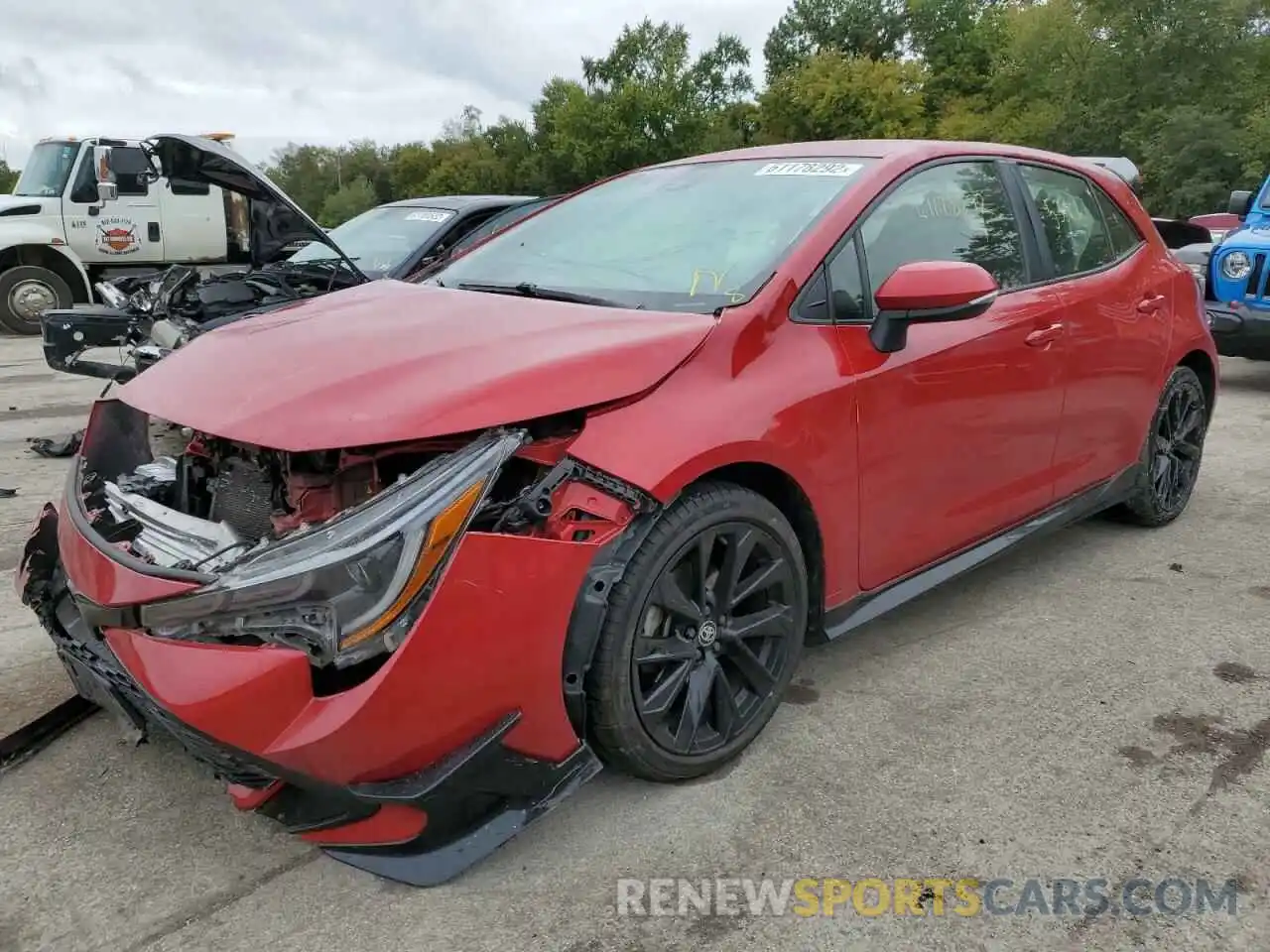 2 Photograph of a damaged car JTND4MBE9M3114701 TOYOTA COROLLA 2021