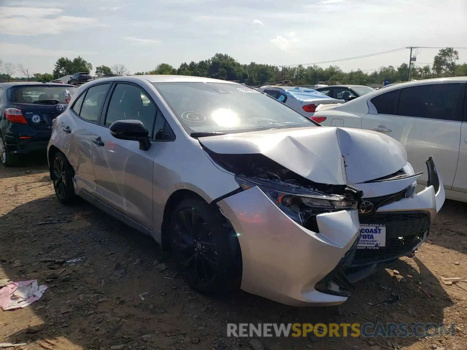 1 Photograph of a damaged car JTND4MBE9M3139386 TOYOTA COROLLA 2021