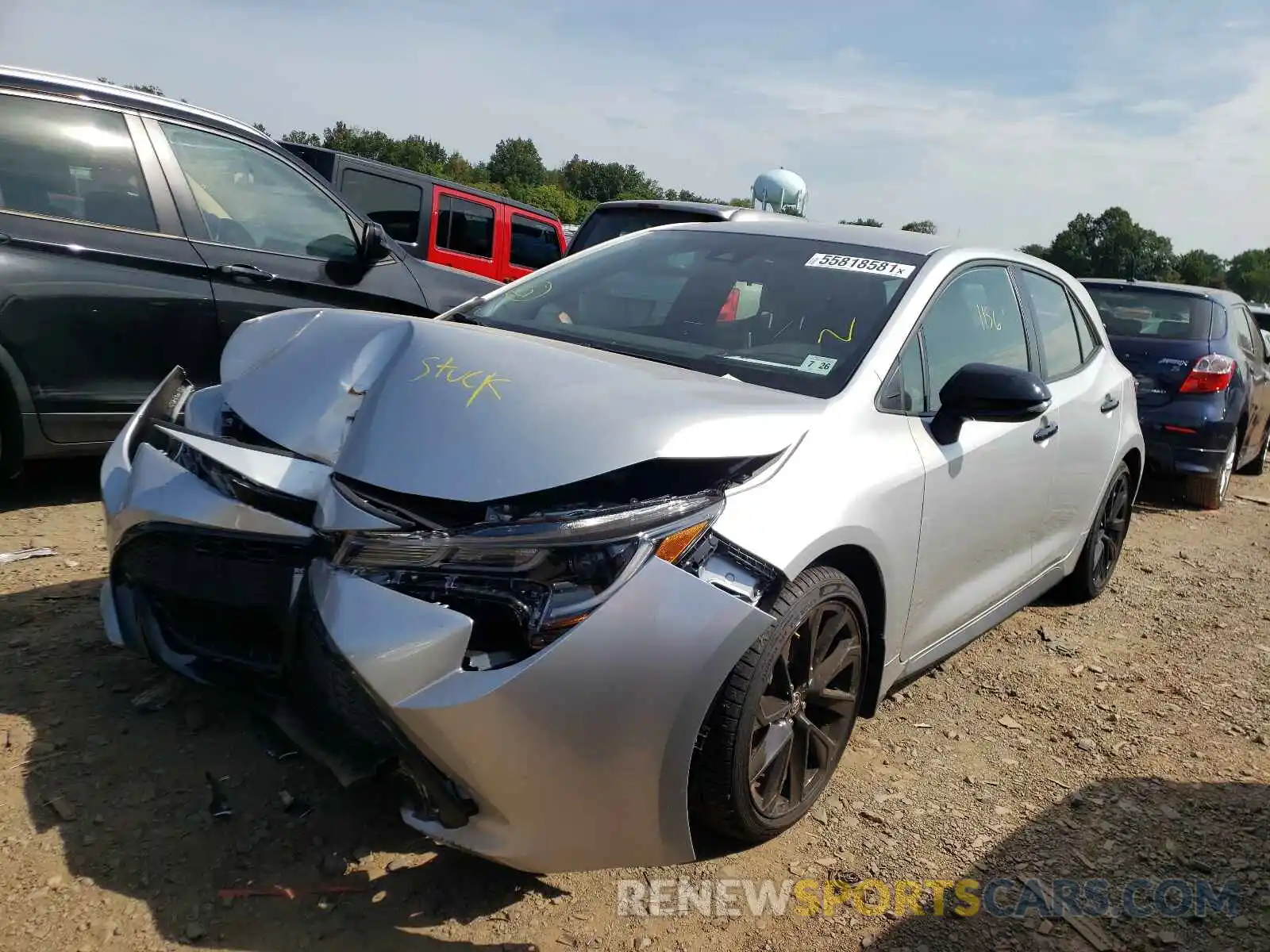 2 Photograph of a damaged car JTND4MBE9M3139386 TOYOTA COROLLA 2021