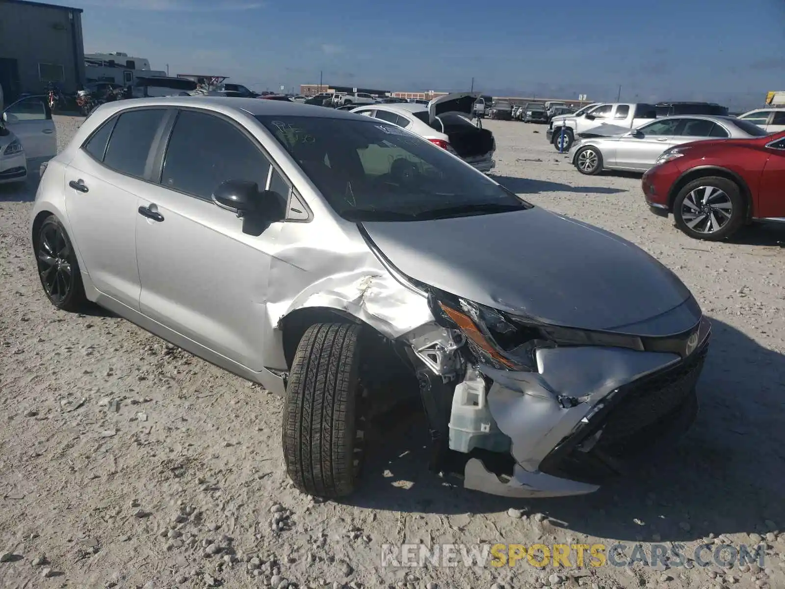 1 Photograph of a damaged car JTND4MBEXM3107952 TOYOTA COROLLA 2021