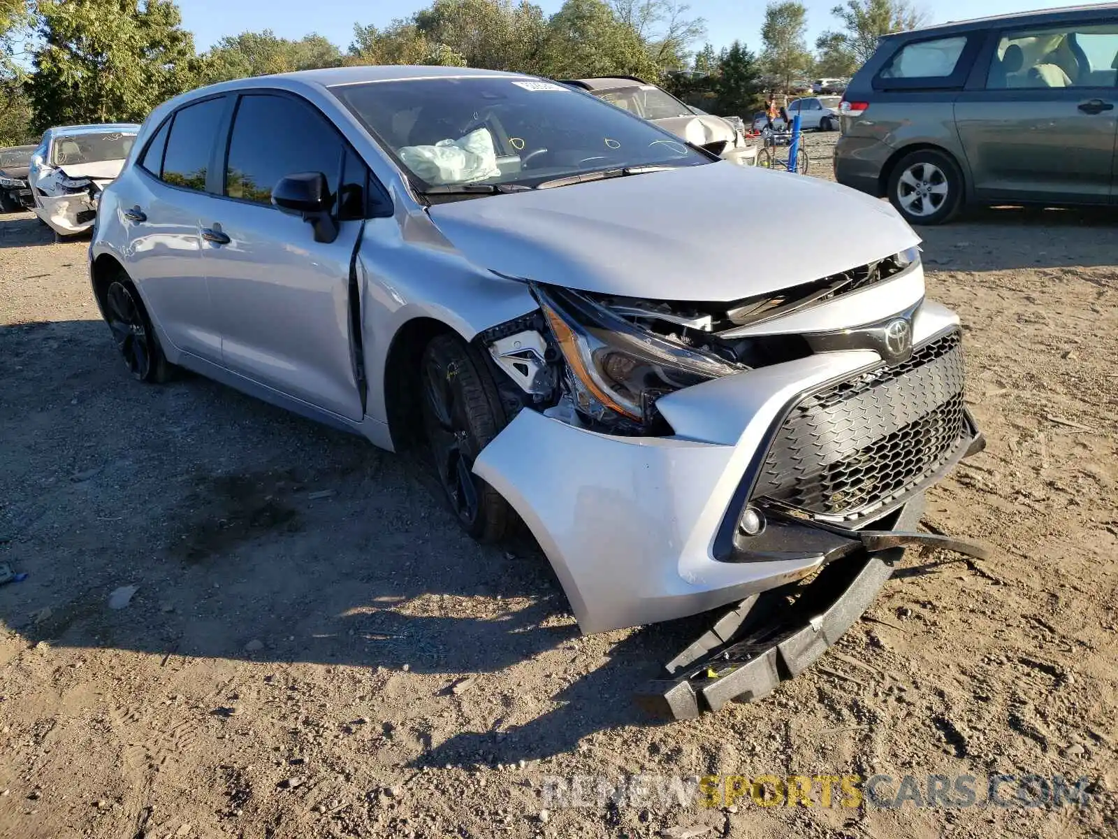 1 Photograph of a damaged car JTND4MBEXM3108857 TOYOTA COROLLA 2021