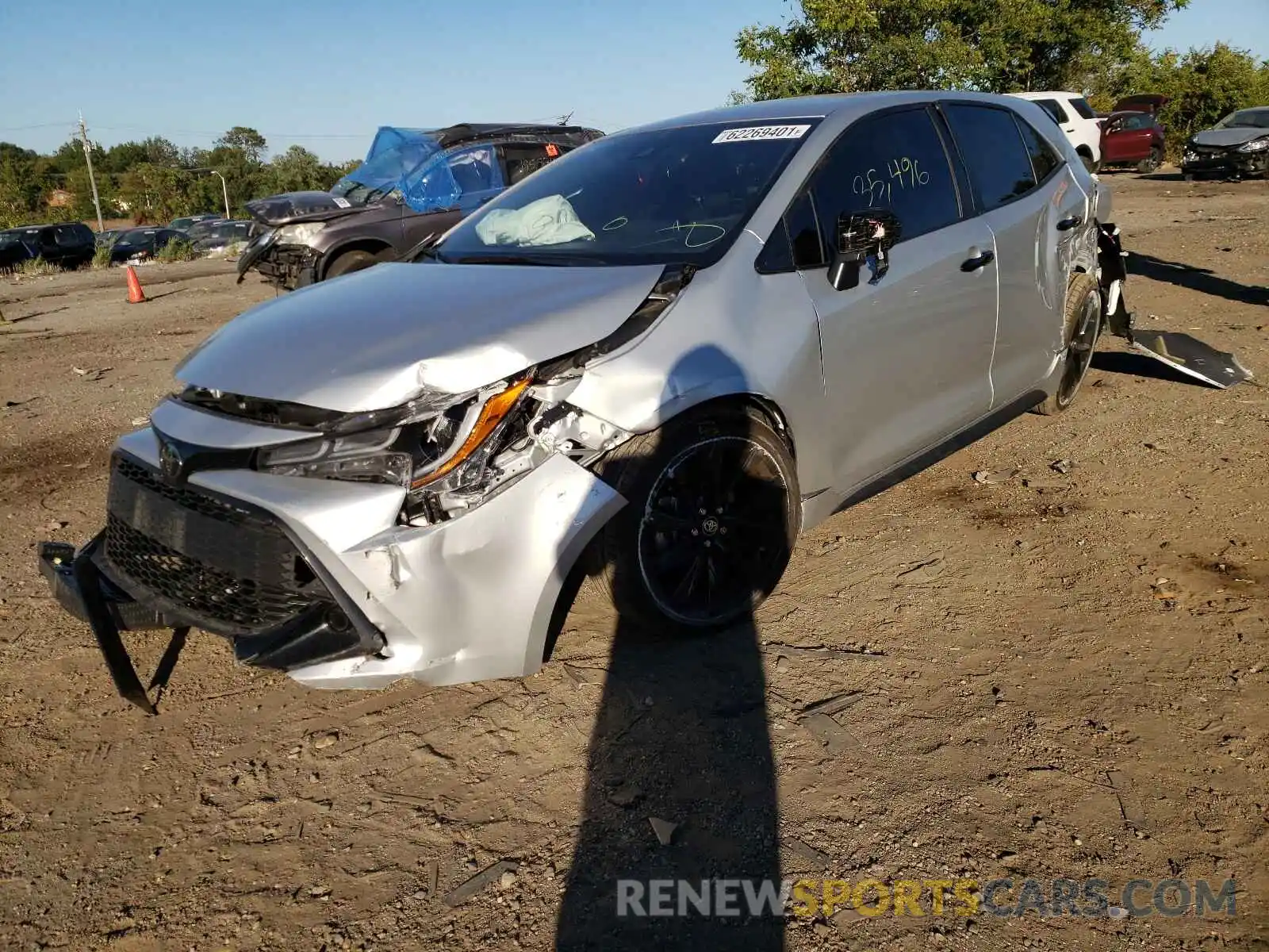 2 Photograph of a damaged car JTND4MBEXM3108857 TOYOTA COROLLA 2021