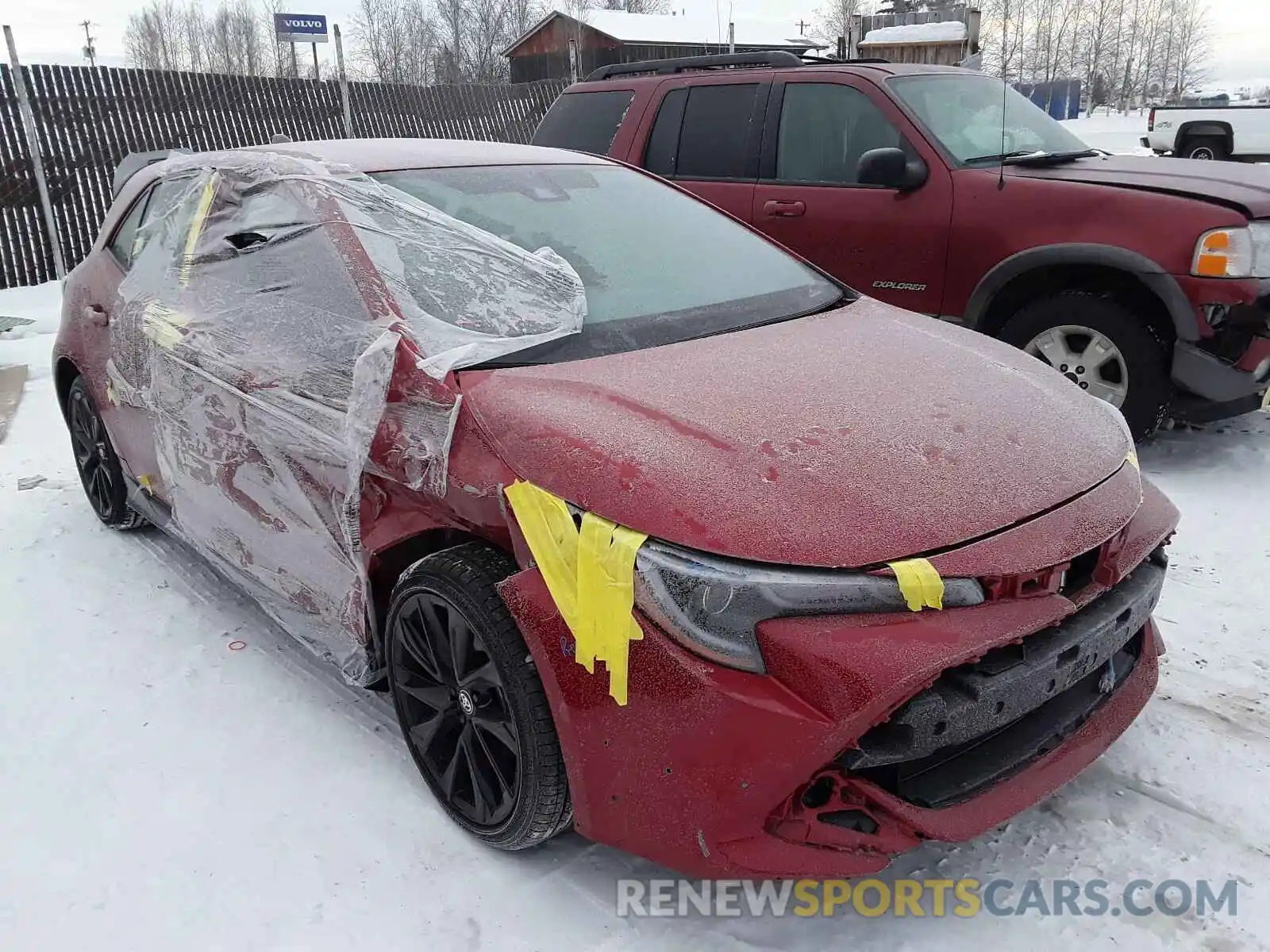 1 Photograph of a damaged car JTND4MBEXM3108972 TOYOTA COROLLA 2021