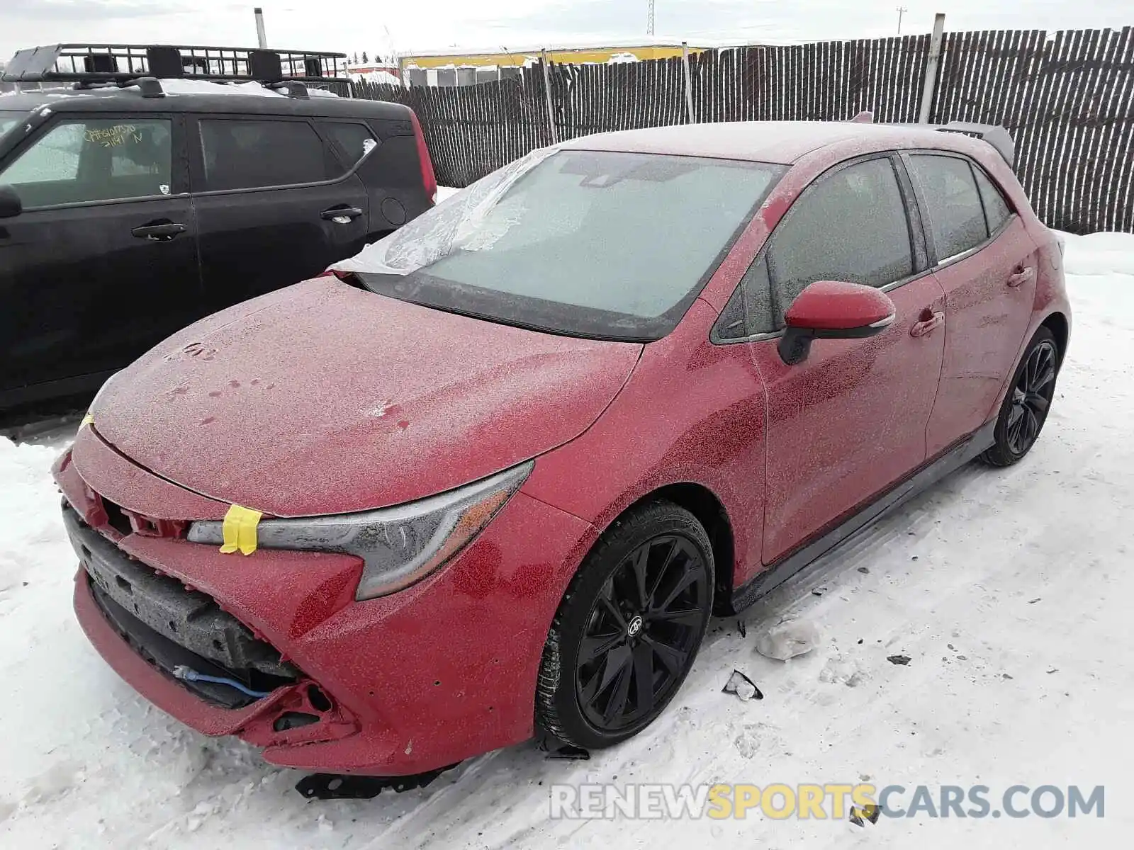 2 Photograph of a damaged car JTND4MBEXM3108972 TOYOTA COROLLA 2021