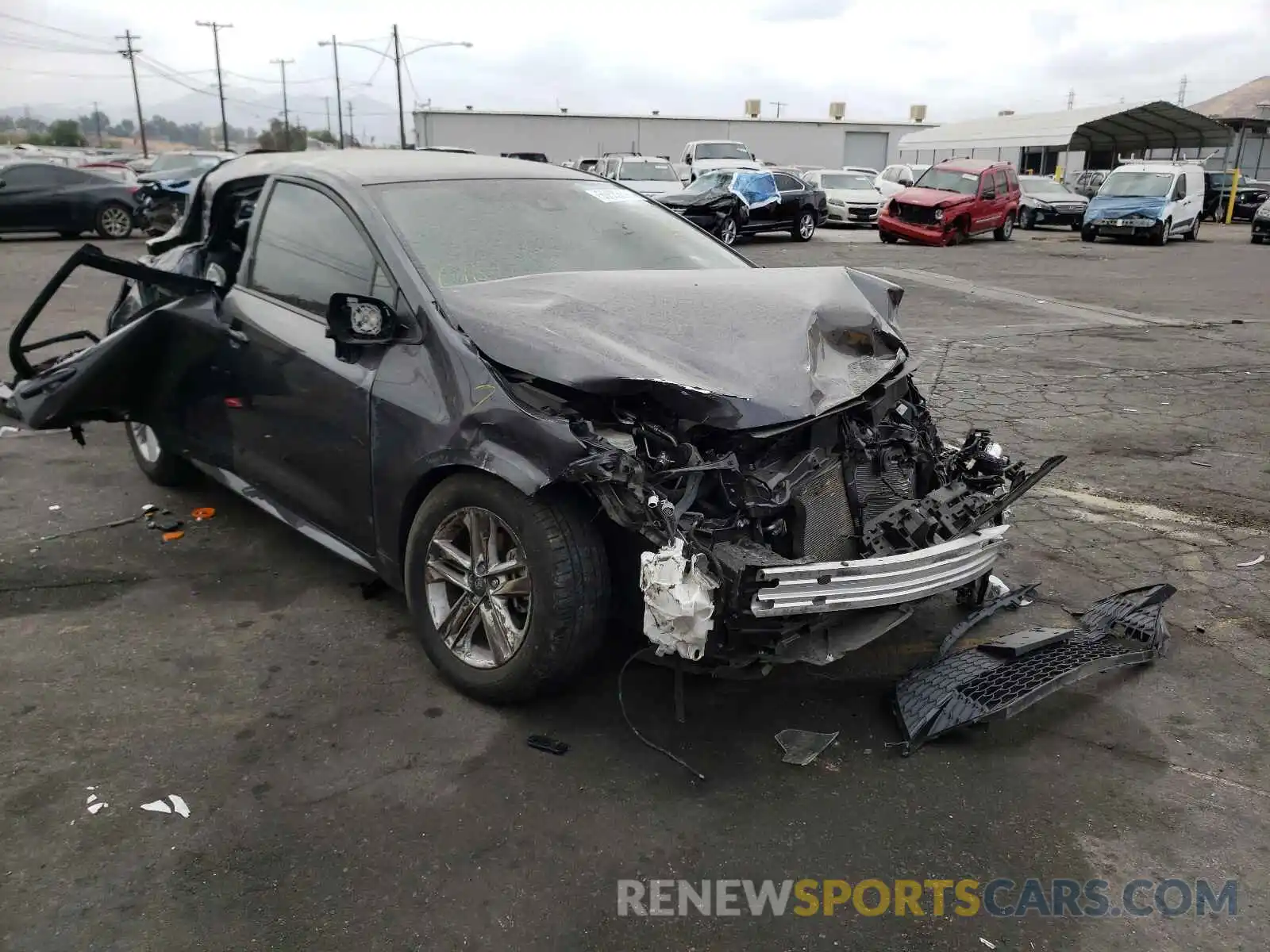 1 Photograph of a damaged car JTND4MBEXM3120202 TOYOTA COROLLA 2021