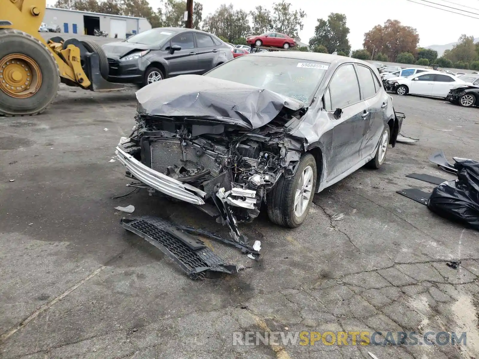 2 Photograph of a damaged car JTND4MBEXM3120202 TOYOTA COROLLA 2021