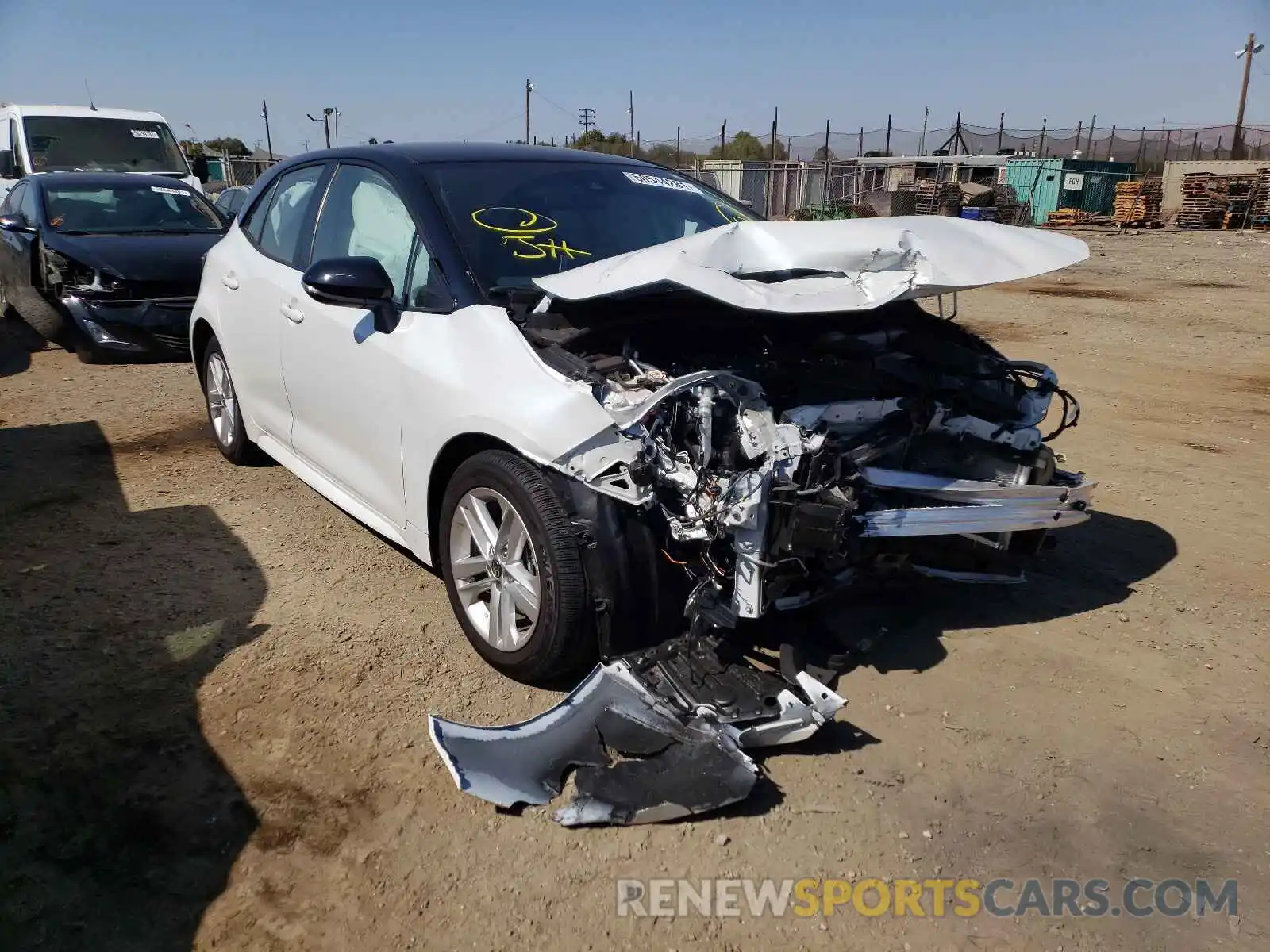 1 Photograph of a damaged car JTND4MBEXM3122242 TOYOTA COROLLA 2021