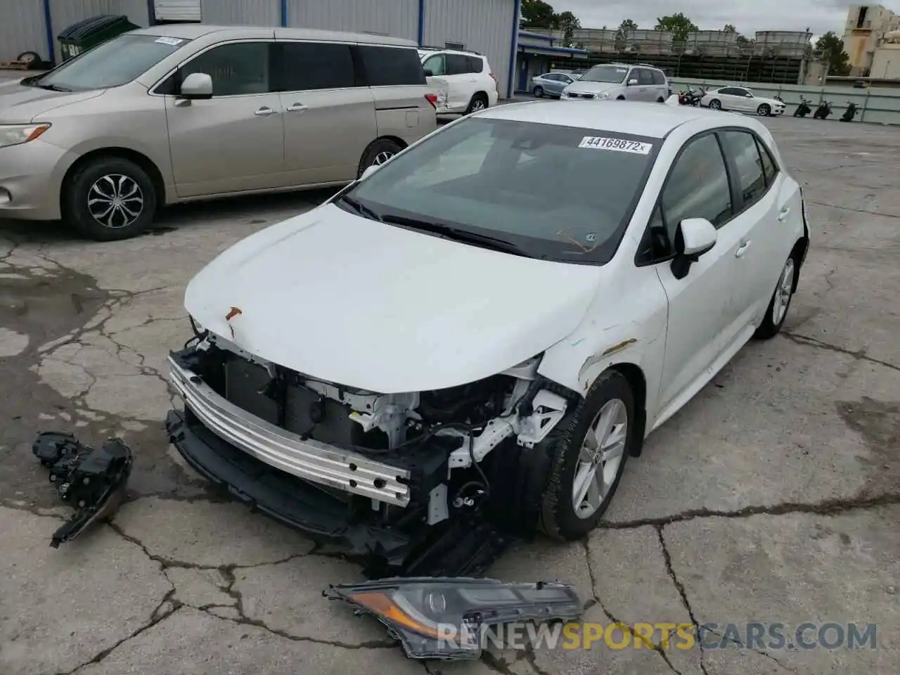 2 Photograph of a damaged car JTND4MBEXM3130194 TOYOTA COROLLA 2021