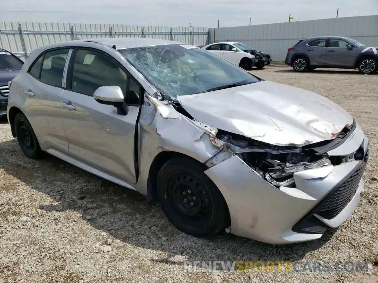 1 Photograph of a damaged car JTNK4MBE1M3136845 TOYOTA COROLLA 2021