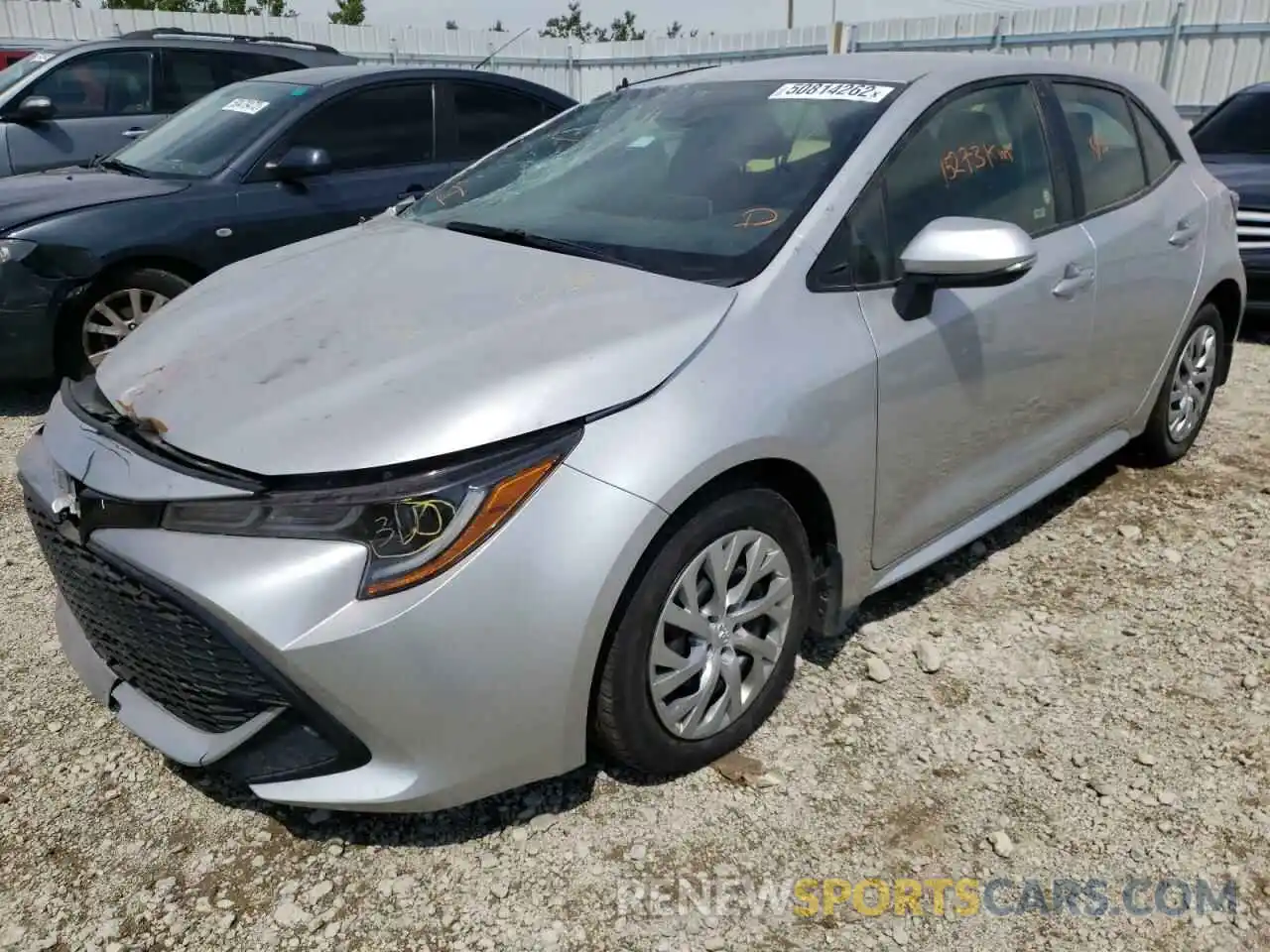 2 Photograph of a damaged car JTNK4MBE1M3136845 TOYOTA COROLLA 2021