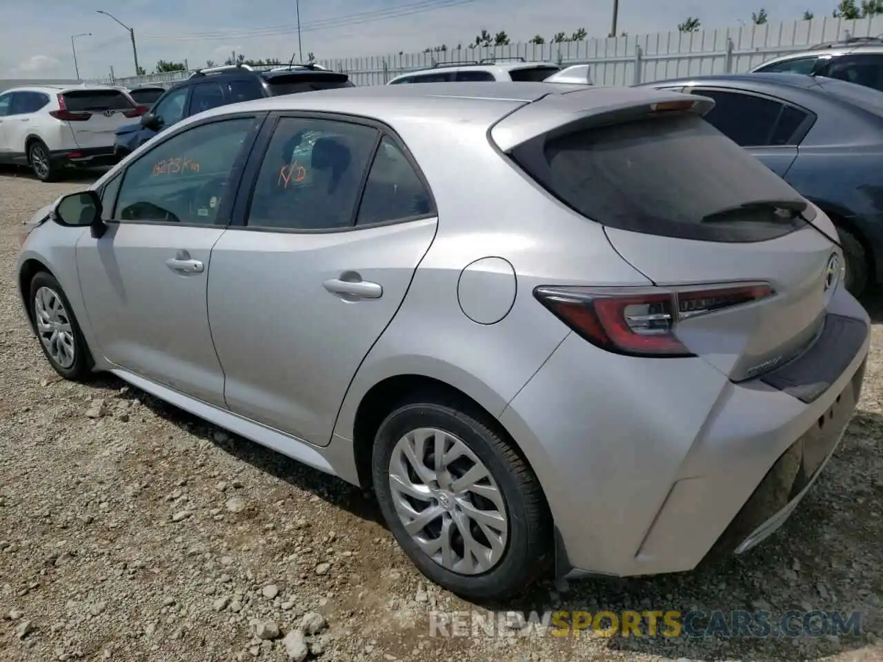 3 Photograph of a damaged car JTNK4MBE1M3136845 TOYOTA COROLLA 2021