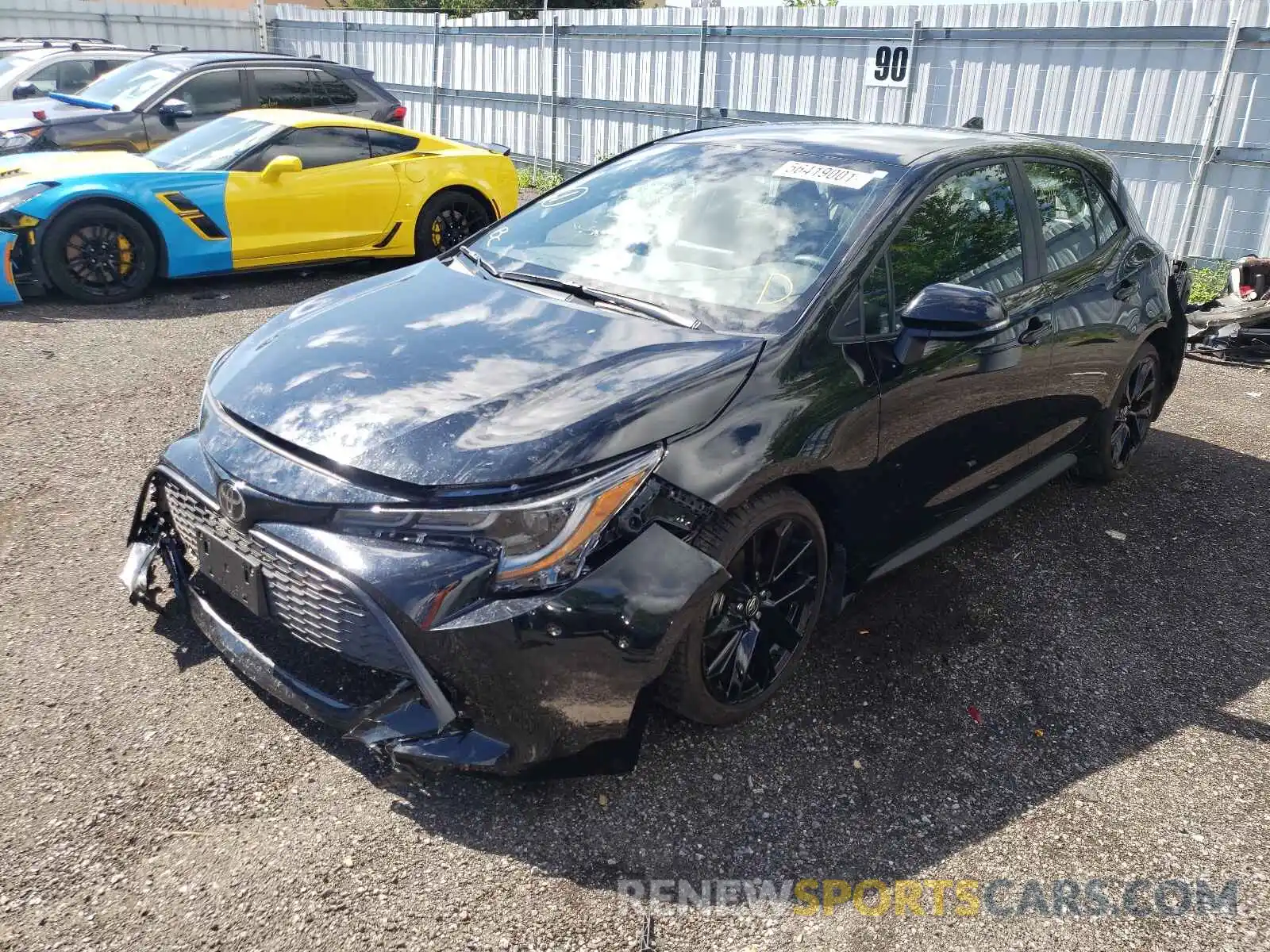 2 Photograph of a damaged car JTNK4MBE2M3117382 TOYOTA COROLLA 2021